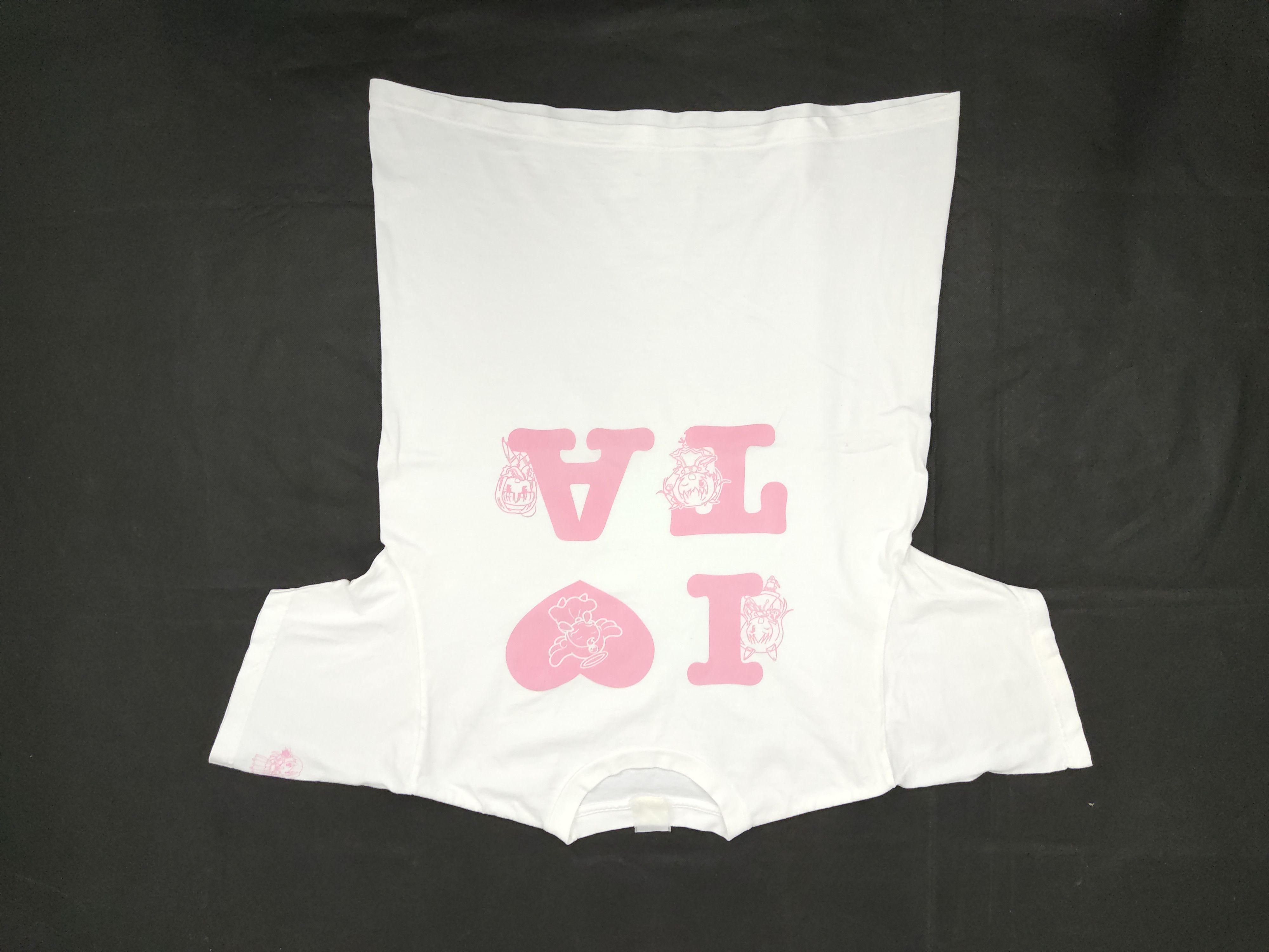 image of Anima Cartoon Cute I Love Ta Twin Angel Break Kaito Tenshi in White, Men's (Size Medium)