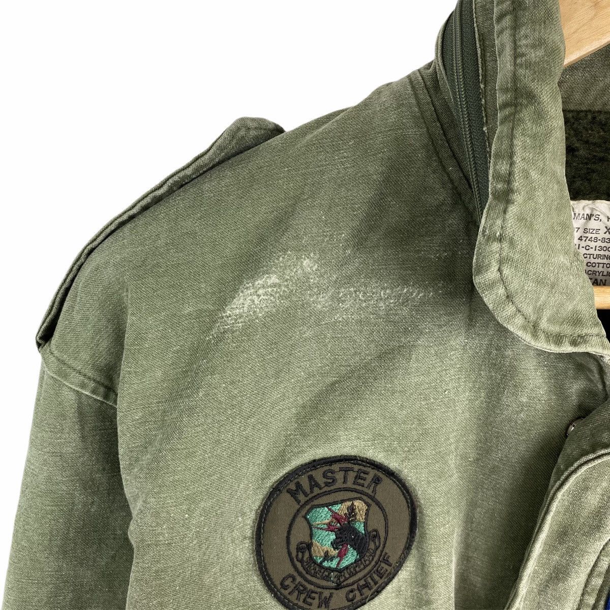 Vintage VINTAGE US AIR FORCE ARMY MILITARY ZIPPER FLIGHT JACKET Size US M / EU 48-50 / 2 - 7 Thumbnail