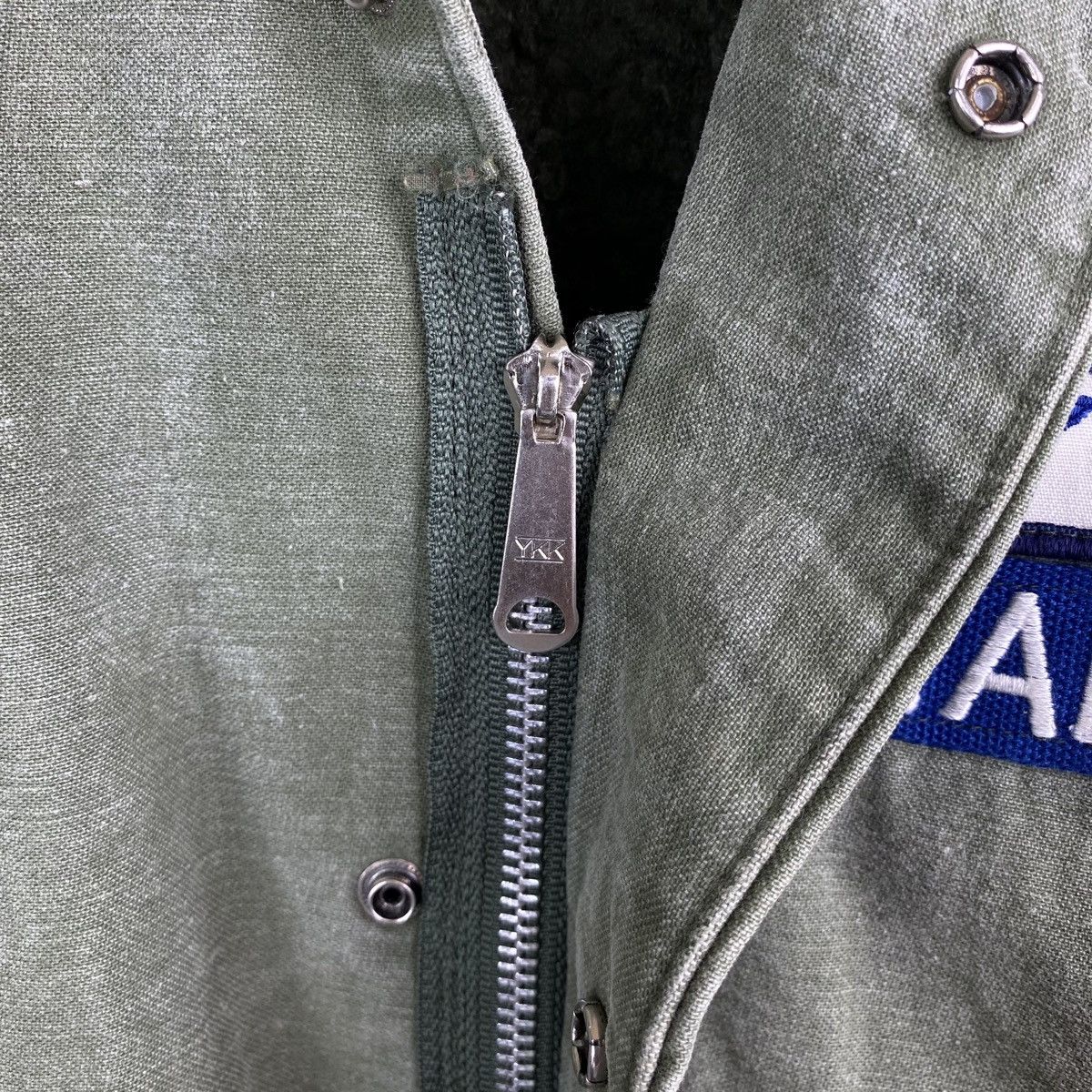 Vintage VINTAGE US AIR FORCE ARMY MILITARY ZIPPER FLIGHT JACKET Size US M / EU 48-50 / 2 - 6 Thumbnail