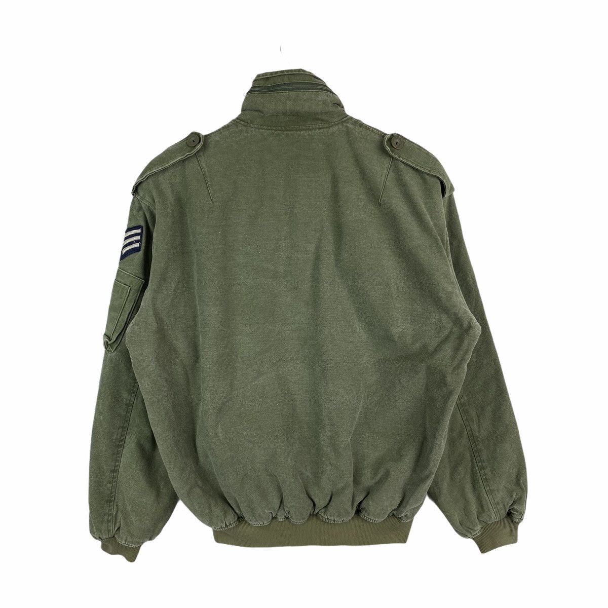Vintage VINTAGE US AIR FORCE ARMY MILITARY ZIPPER FLIGHT JACKET Size US M / EU 48-50 / 2 - 2 Thumbnail