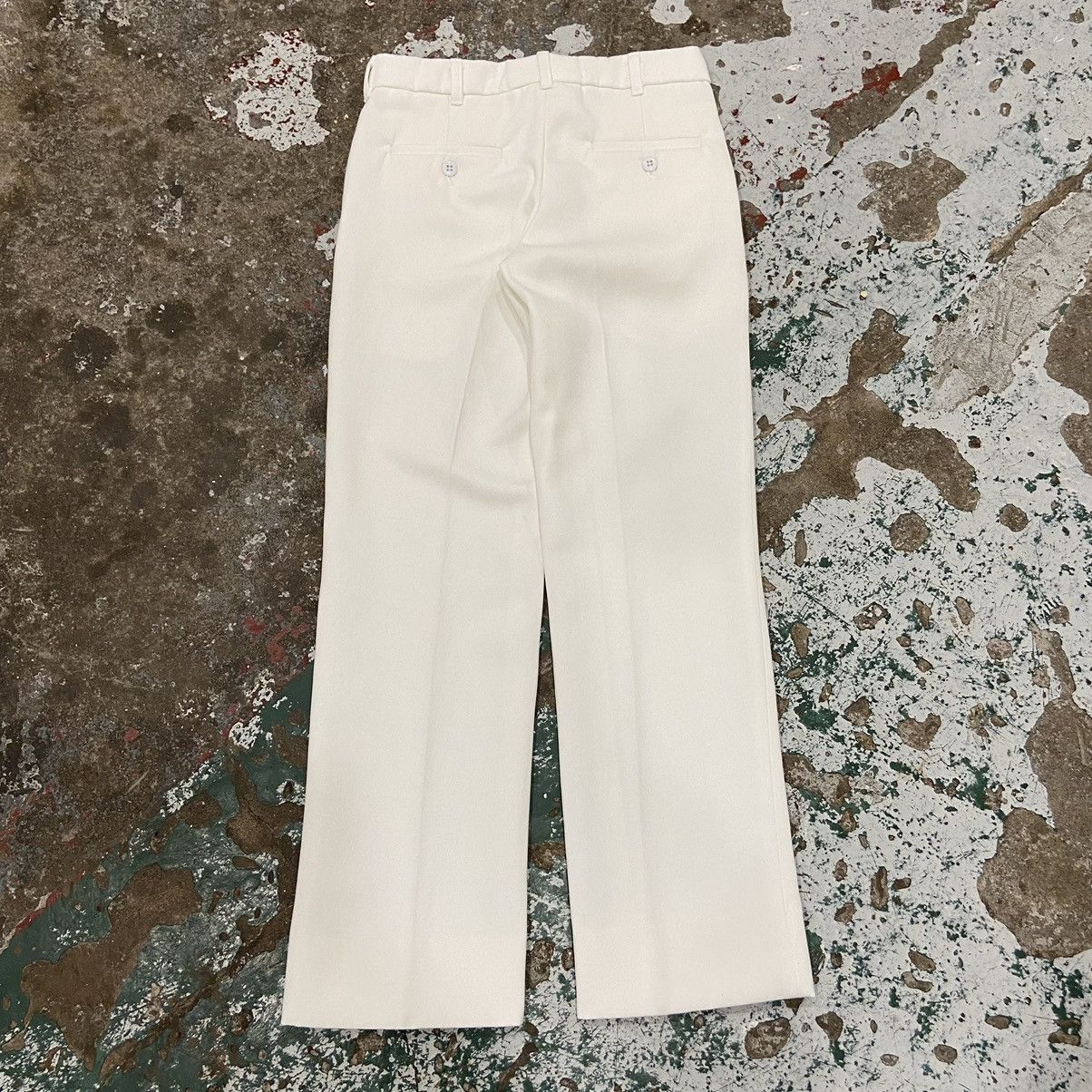 Vintage Vintage 1990s White Pleated Trousers Size 27" / US 4 / IT 40 - 5 Thumbnail