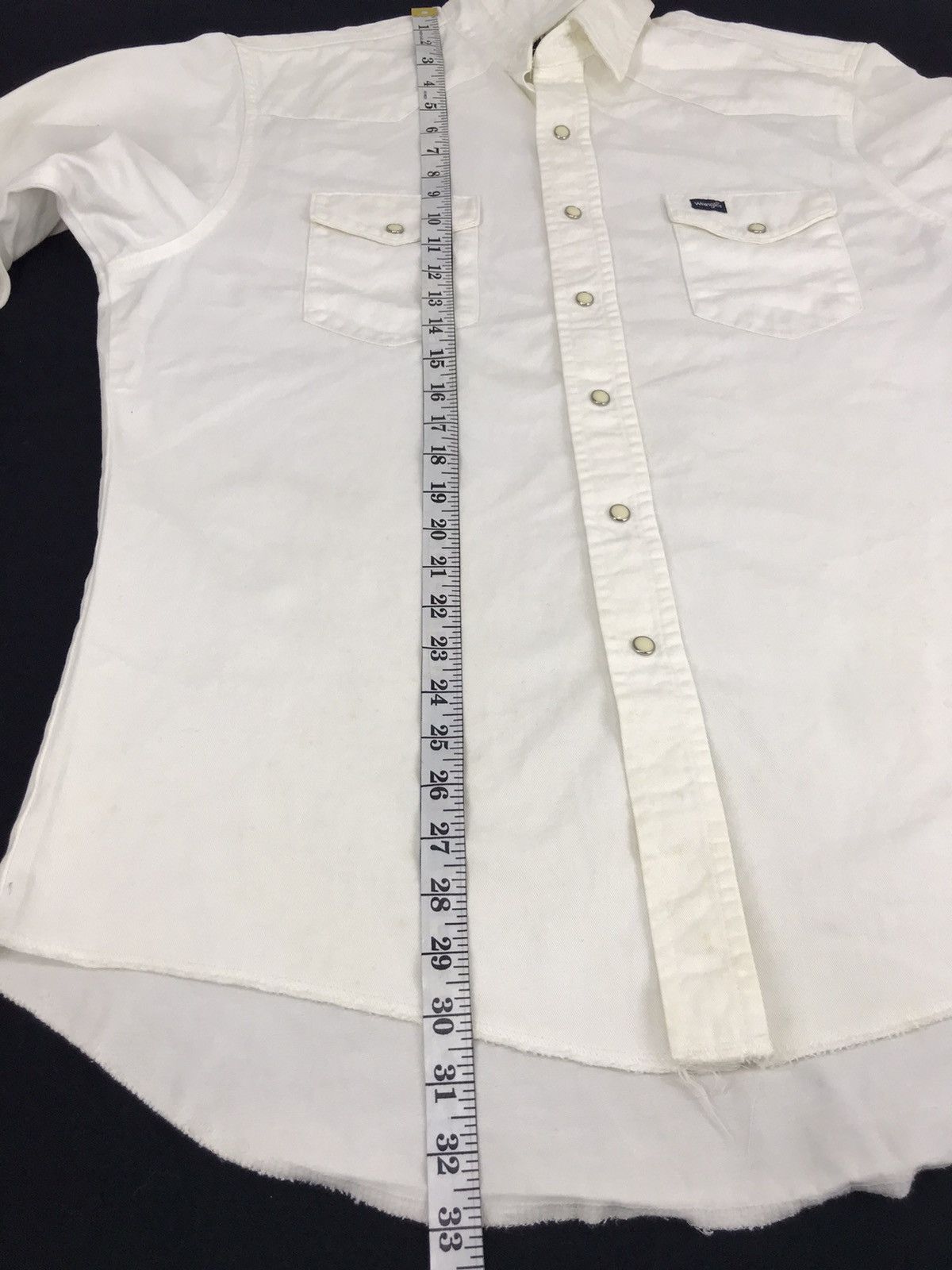 Vintage Vintage Wrangler Western Snap Button Down Shirt Plain Size US XL / EU 56 / 4 - 9 Thumbnail