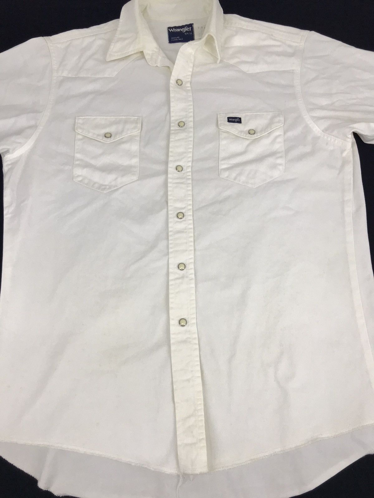 Vintage Vintage Wrangler Western Snap Button Down Shirt Plain Size US XL / EU 56 / 4 - 3 Thumbnail