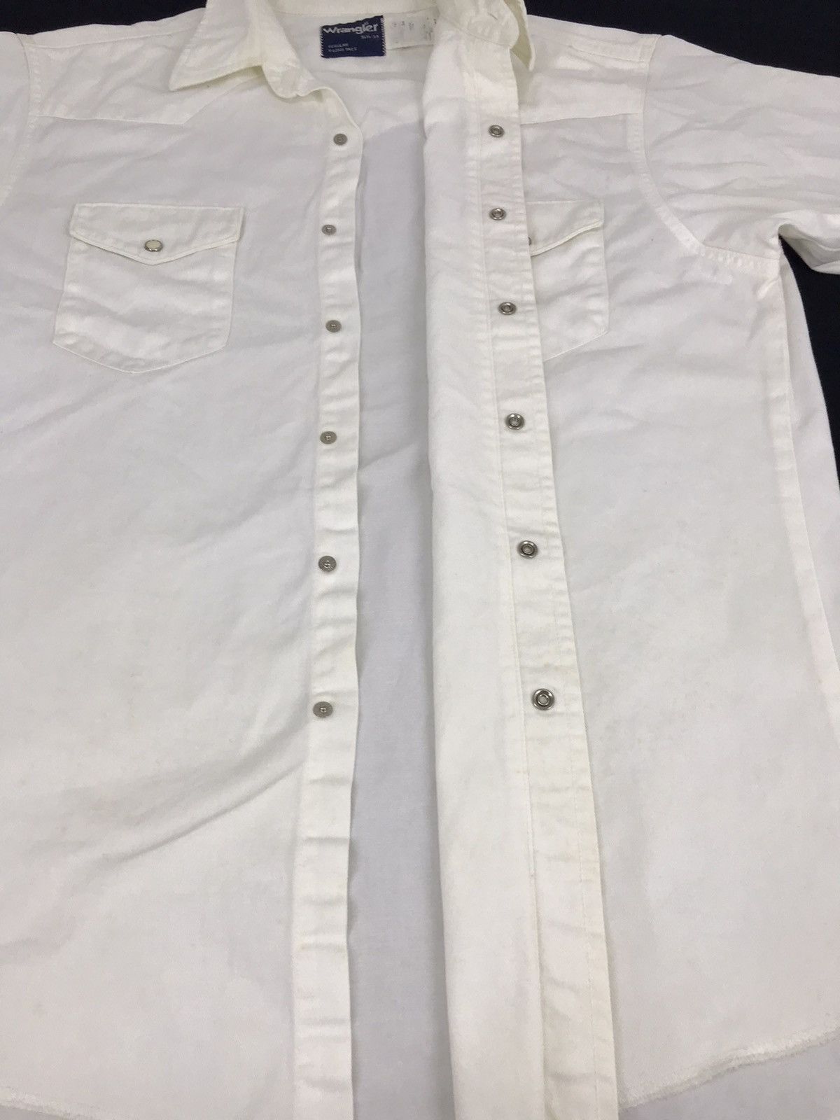 Vintage Vintage Wrangler Western Snap Button Down Shirt Plain Size US XL / EU 56 / 4 - 4 Thumbnail