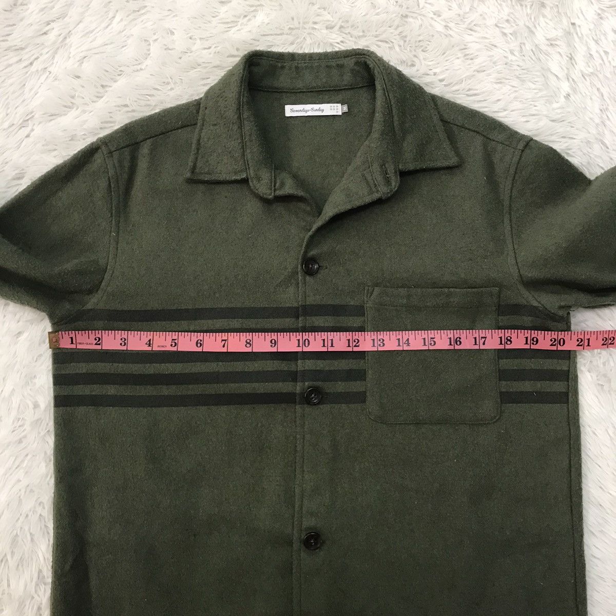 Japanese Brand Sevendays-Sunday Chest Stripes Buttons Up Jacket Size US M / EU 48-50 / 2 - 20 Thumbnail