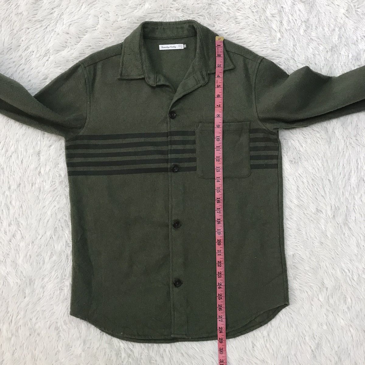 Japanese Brand Sevendays-Sunday Chest Stripes Buttons Up Jacket Size US M / EU 48-50 / 2 - 21 Thumbnail