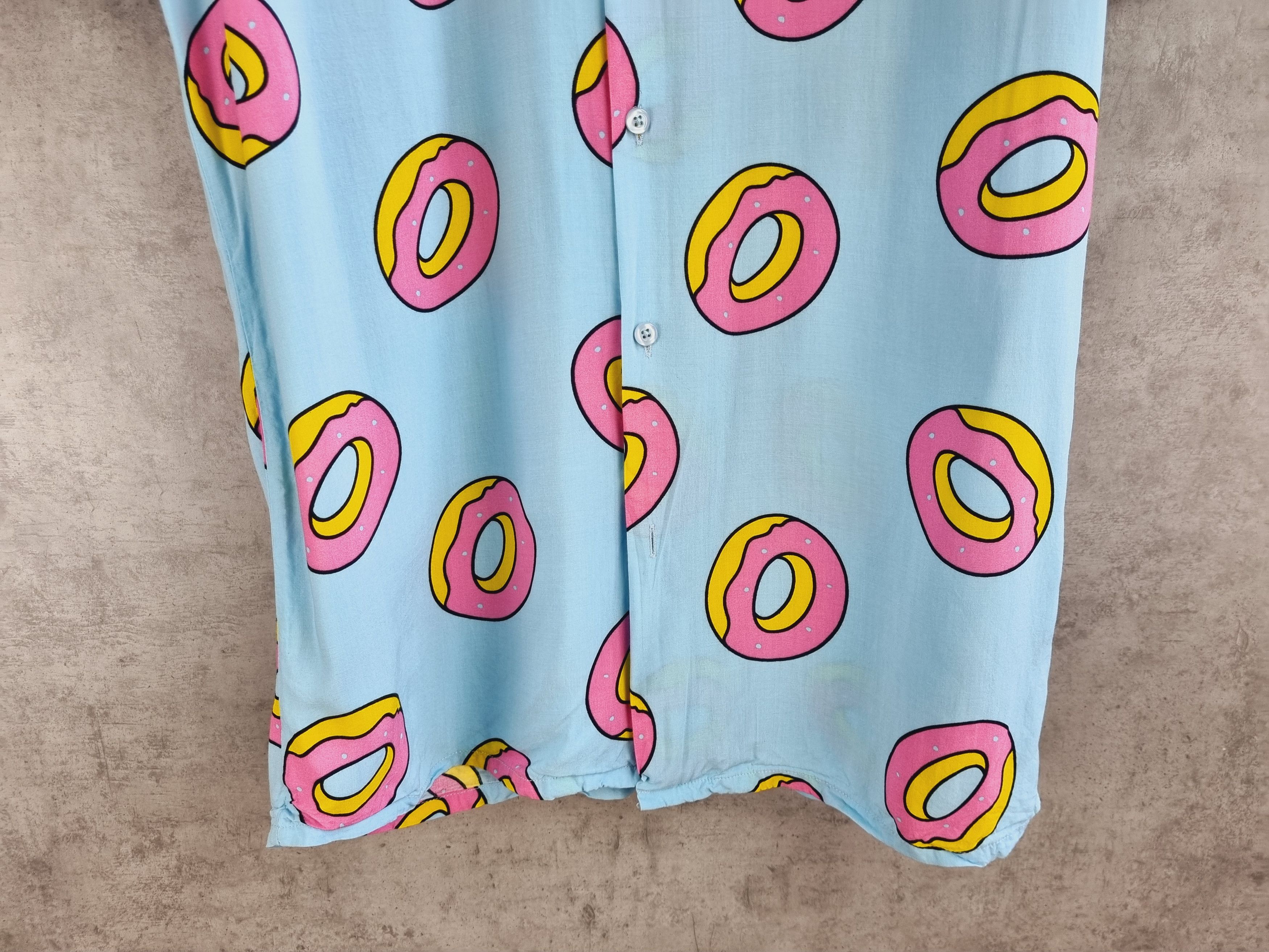 Golf Wang × Odd Future × Tyler The Creator Rare GOLF WANG Rayon Donuts Shirt Tyler OFWGKTA Size US S / EU 44-46 / 1 - 8 Thumbnail