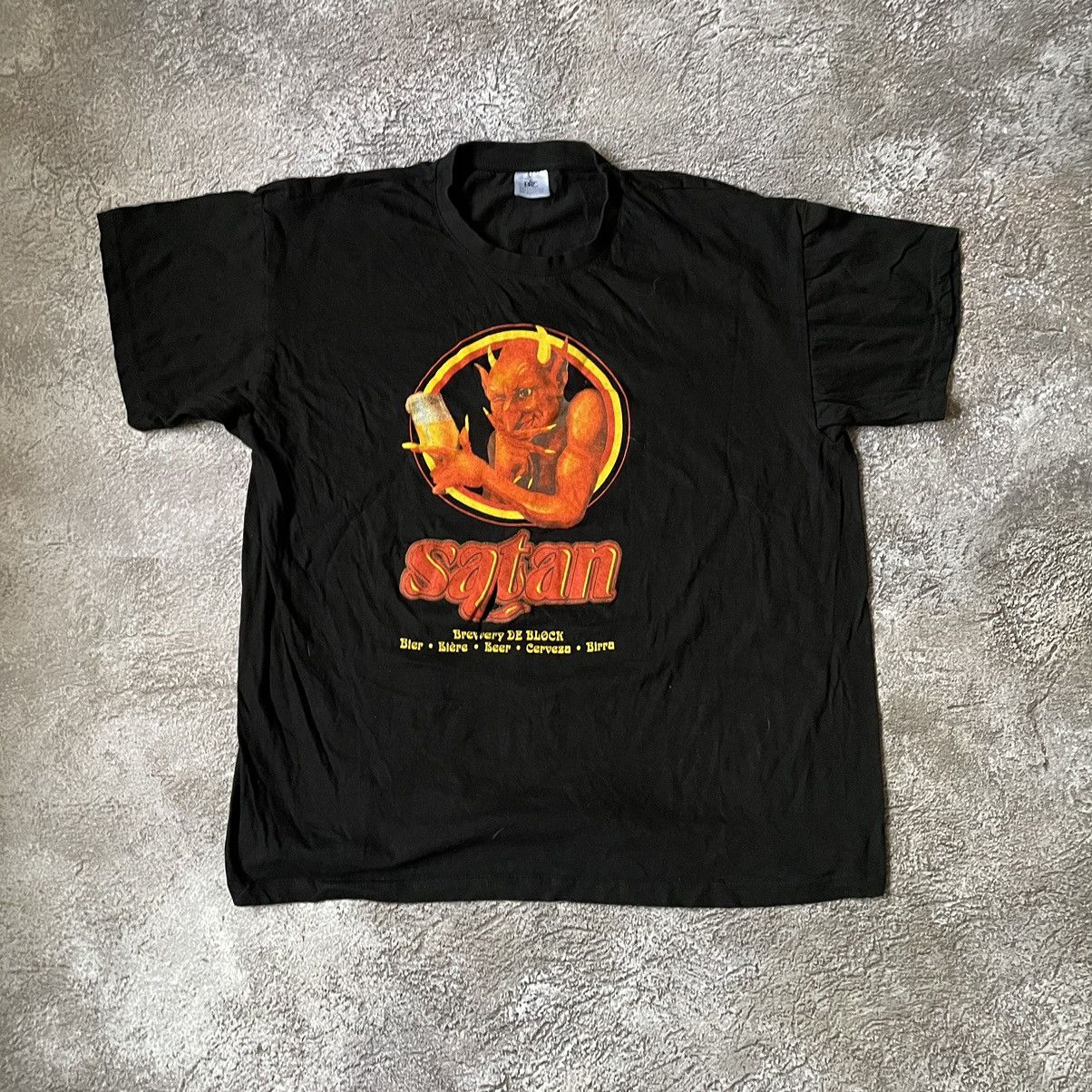 Vintage Vintage Y2K Graphic Tee Satan Abstract Horror Goth Oversized Size US L / EU 52-54 / 3 - 2 Thumbnail