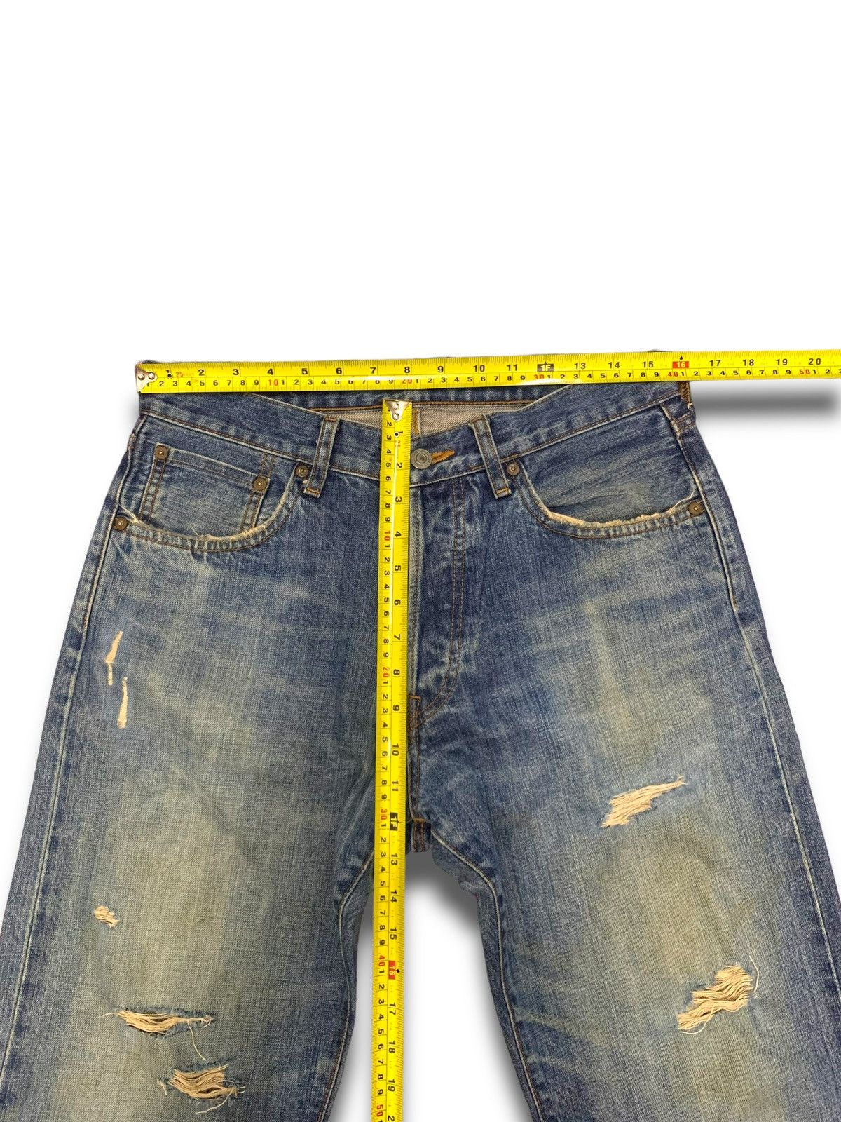 Uniqlo × Vintage Vintage 90s Jun Takahashi Uniqlo Green Selvedge Size US 32 / EU 48 - 15 Thumbnail