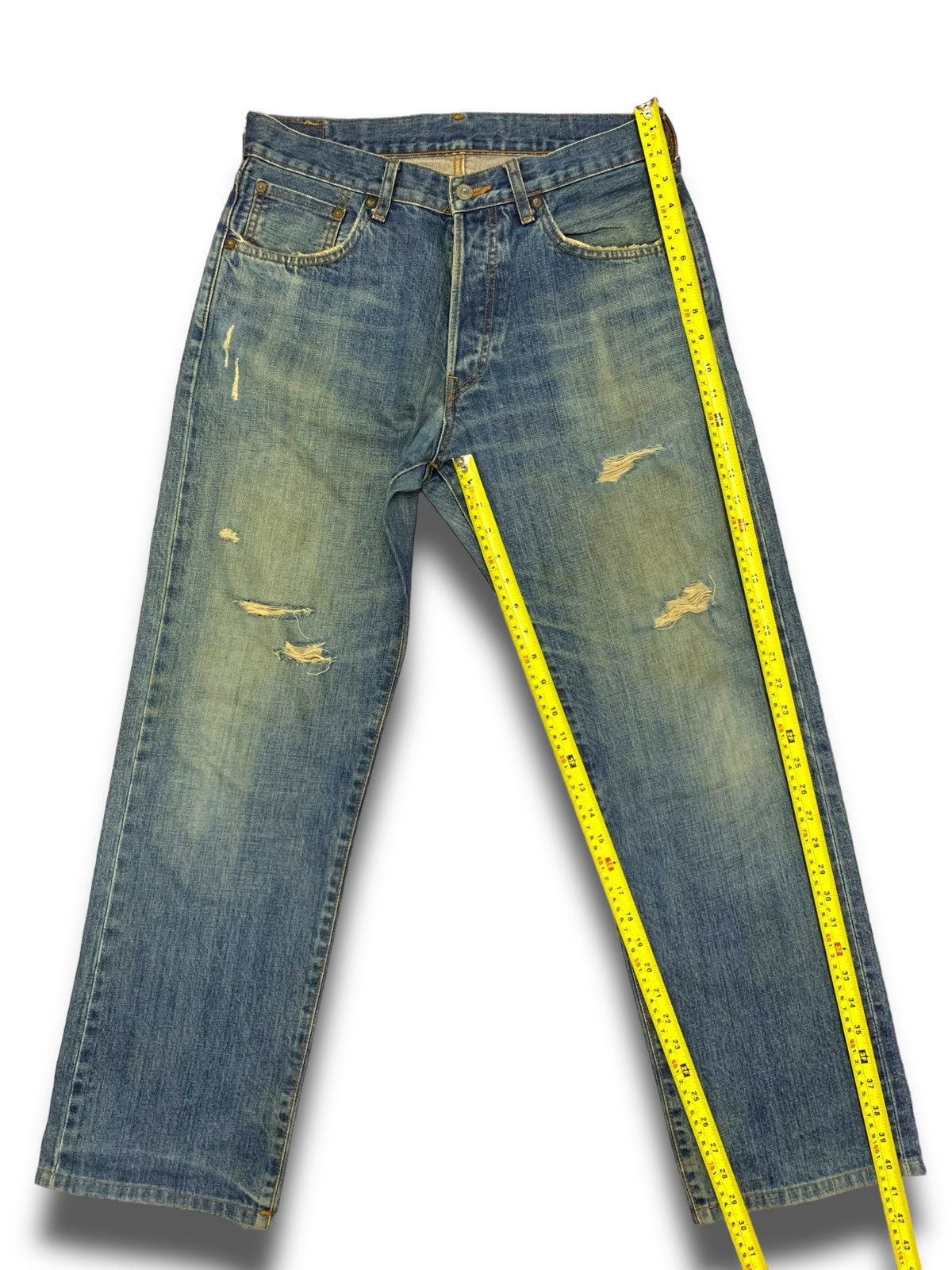 Uniqlo × Vintage Vintage 90s Jun Takahashi Uniqlo Green Selvedge Size US 32 / EU 48 - 17 Thumbnail