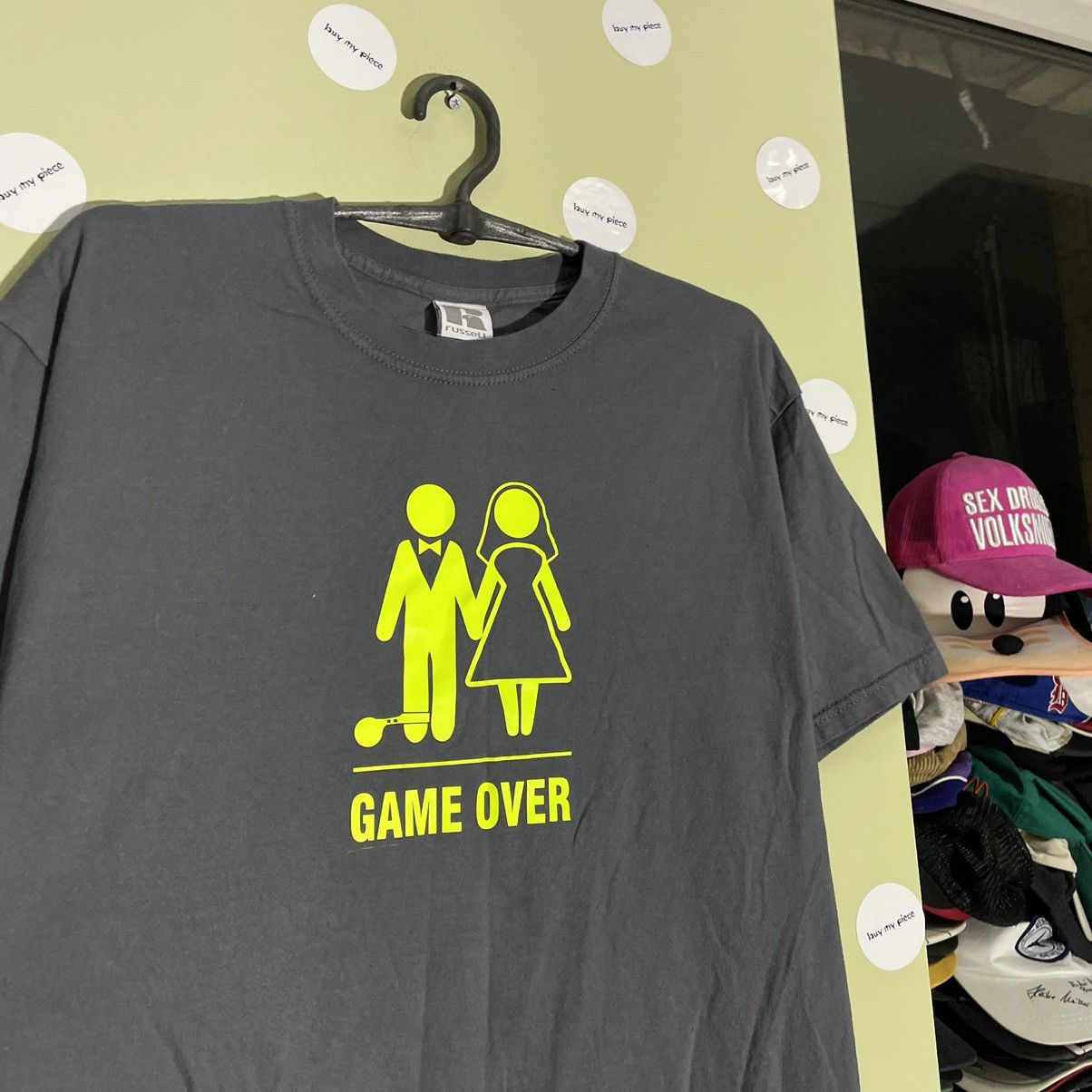 Vintage Vintage Y2K Graphic Tee Game Over Humor Streetwear Tapered L Size US L / EU 52-54 / 3 - 5 Thumbnail