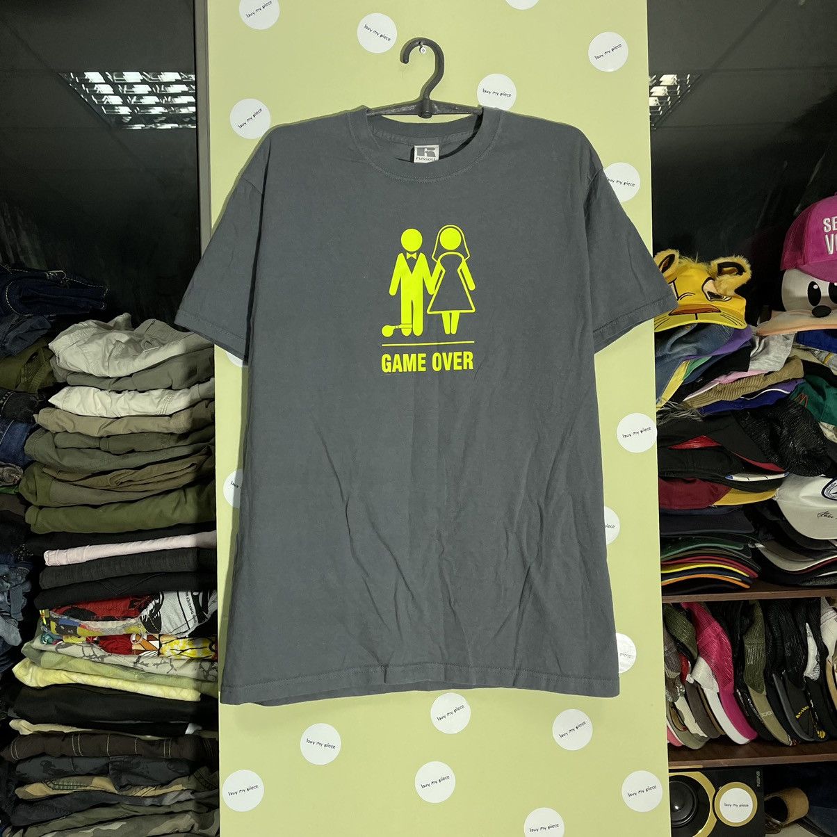 best prices shop Vintage Y2K ADULT “ Game Over Wife “ Humor Tee |  www.fcbsudan.com