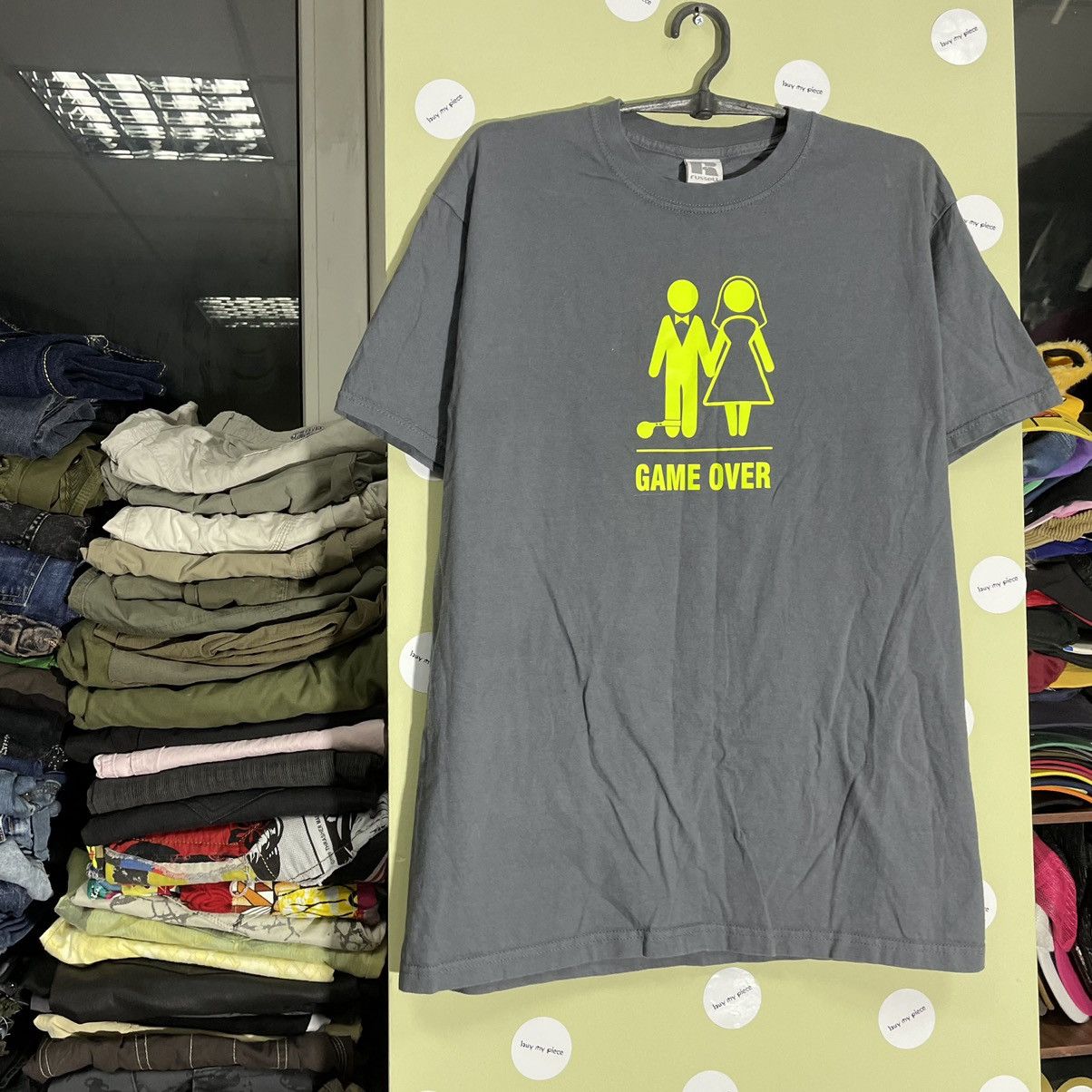 Vintage Vintage Y2K Graphic Tee Game Over Humor Streetwear Tapered L Size US L / EU 52-54 / 3 - 2 Thumbnail