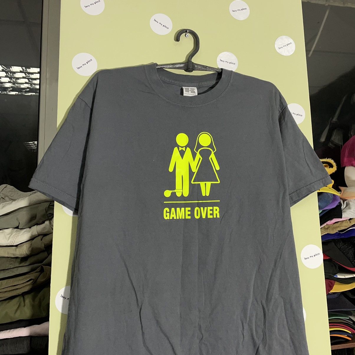 Vintage Vintage Y2K Graphic Tee Game Over Humor Streetwear Tapered L Size US L / EU 52-54 / 3 - 4 Thumbnail