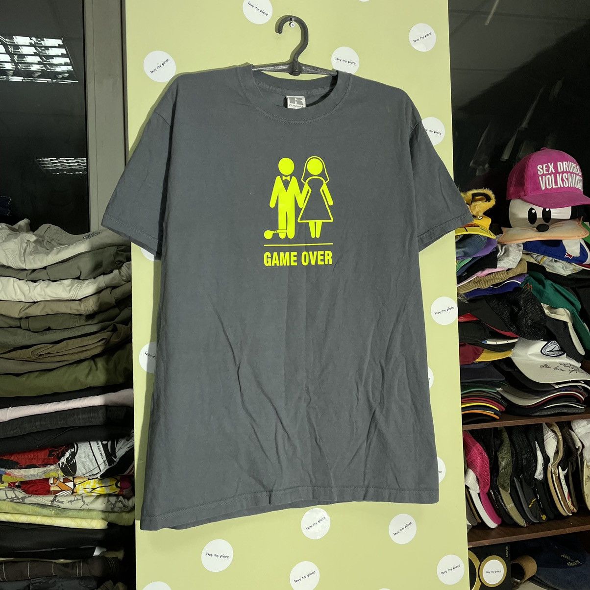 Vintage Vintage Y2K Graphic Tee Game Over Humor Streetwear Tapered L Size US L / EU 52-54 / 3 - 3 Thumbnail