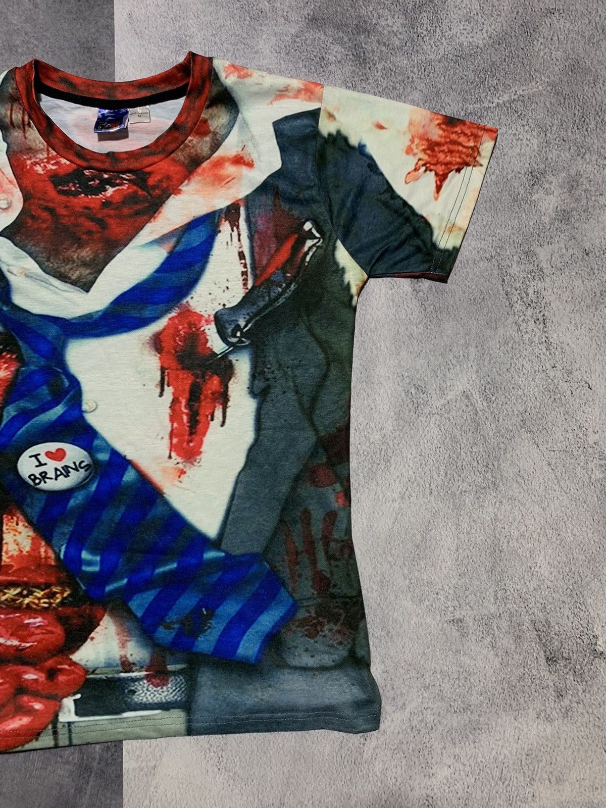 Vintage Vintage Y2K Kill zombie blood allover print t-shirt size M Size US M / EU 48-50 / 2 - 3 Thumbnail