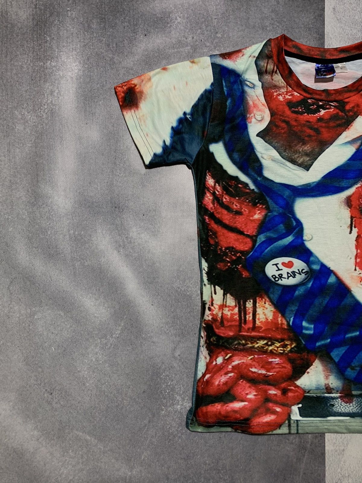 Vintage Vintage Y2K Kill zombie blood allover print t-shirt size M Size US M / EU 48-50 / 2 - 2 Thumbnail