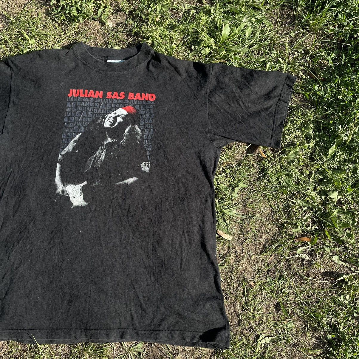 Vintage Vintage Y2K Julian Sas Band Graphic Tee Grunge Cropped L Size US L / EU 52-54 / 3 - 3 Thumbnail