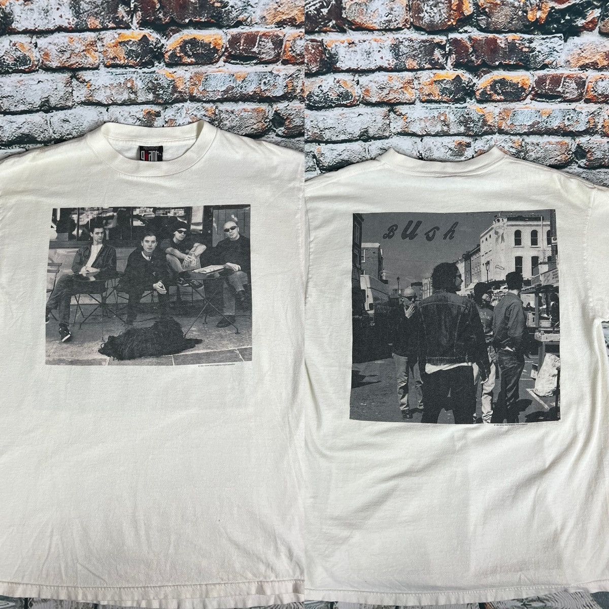 Vintage Vtg 1995 BUSH Double Sided Band Tee Giant Tag T-Shirt XL | Grailed