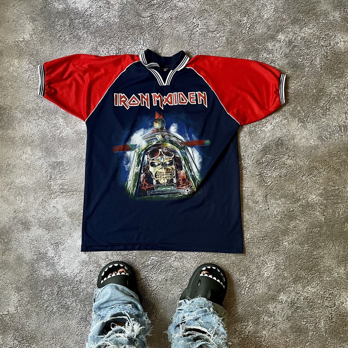 Band Tees Vintage Y2K IRON MAIDEN ABSTRACT CREEPY FACE ANGRY HORROR Size US L / EU 52-54 / 3 - 1 Thumbnail