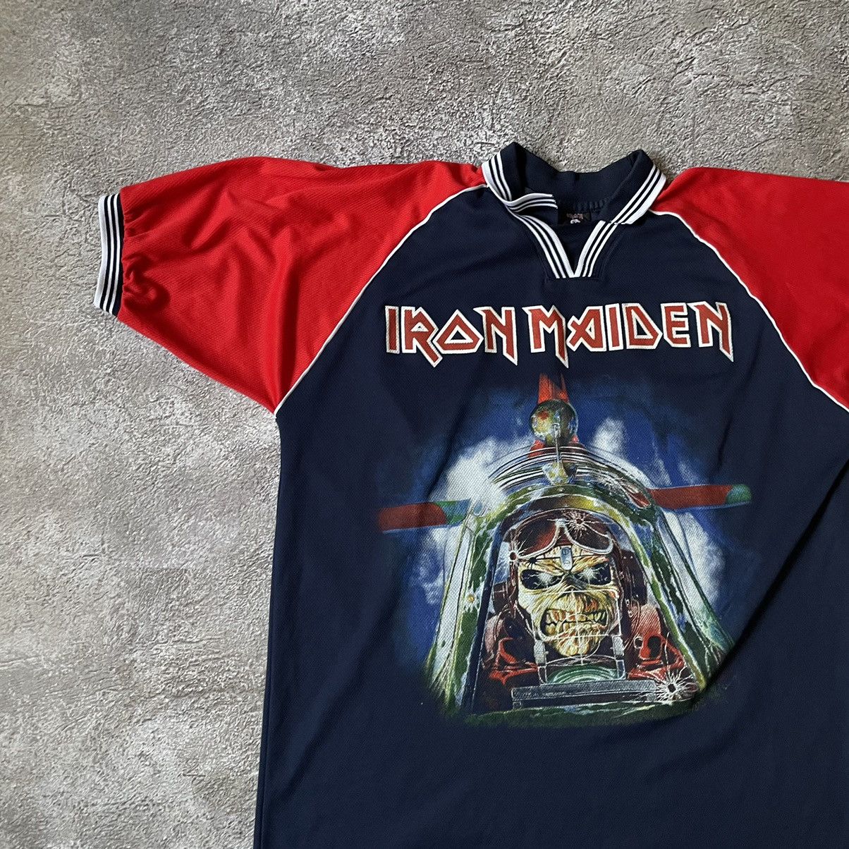 Band Tees Vintage Y2K IRON MAIDEN ABSTRACT CREEPY FACE ANGRY HORROR Size US L / EU 52-54 / 3 - 4 Thumbnail