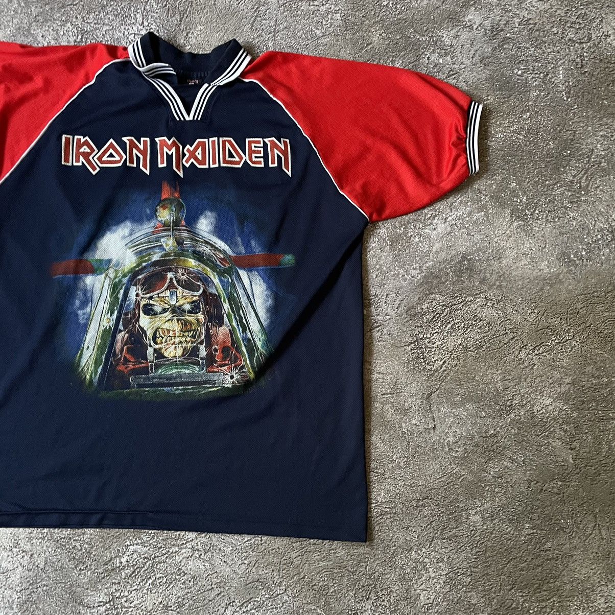 Band Tees Vintage Y2K IRON MAIDEN ABSTRACT CREEPY FACE ANGRY HORROR Size US L / EU 52-54 / 3 - 3 Thumbnail