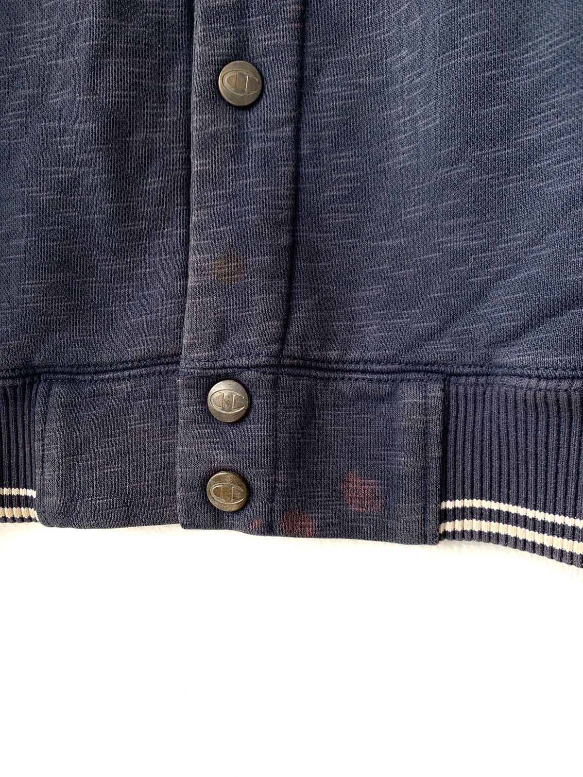 Champion Vintage Distressed Champion Japan Button Up Sweatshirt Size US M / EU 48-50 / 2 - 4 Thumbnail