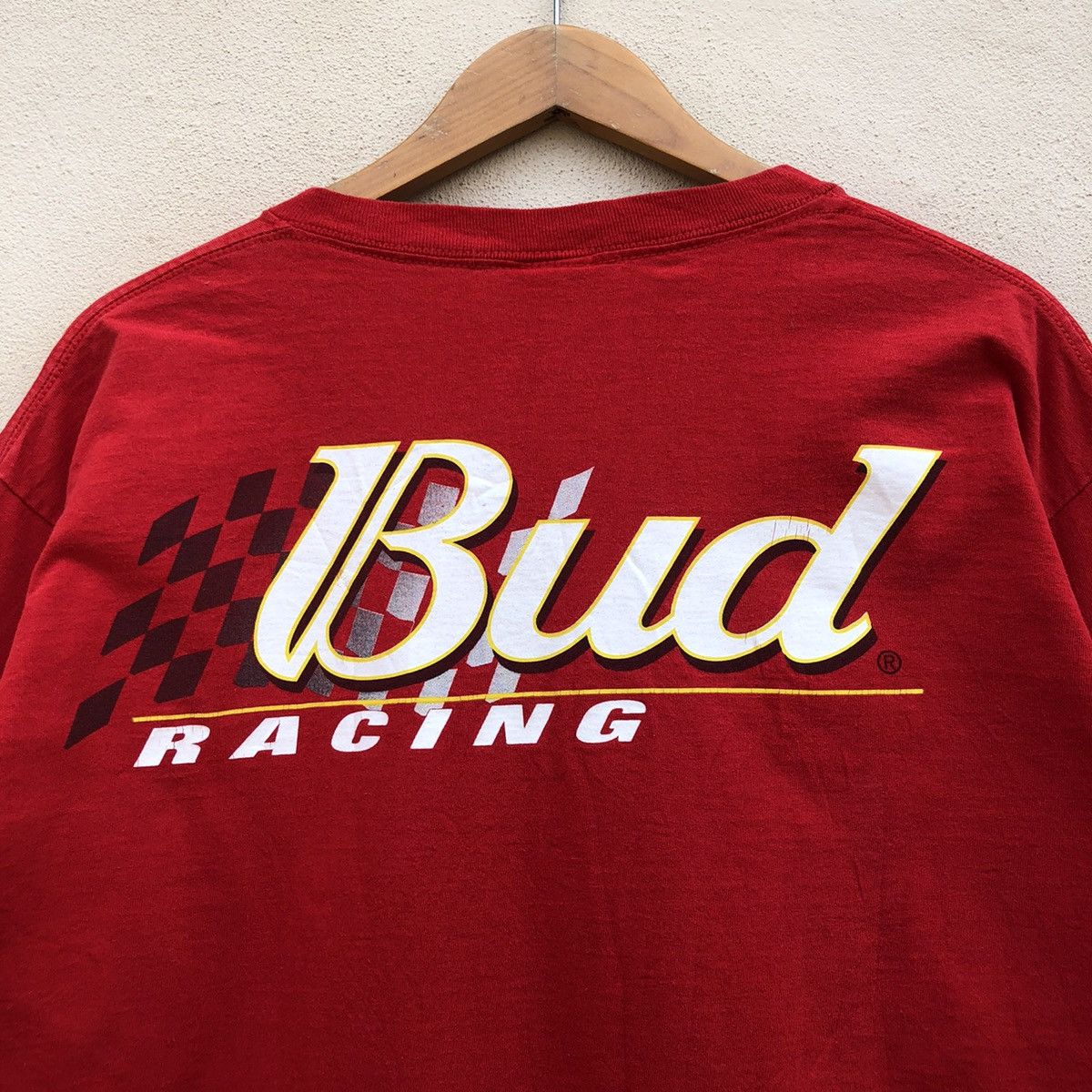 Budweiser × Vintage Vintage BUDWEISER RACING Longsleeve T-shirt Size US L / EU 52-54 / 3 - 2 Thumbnail