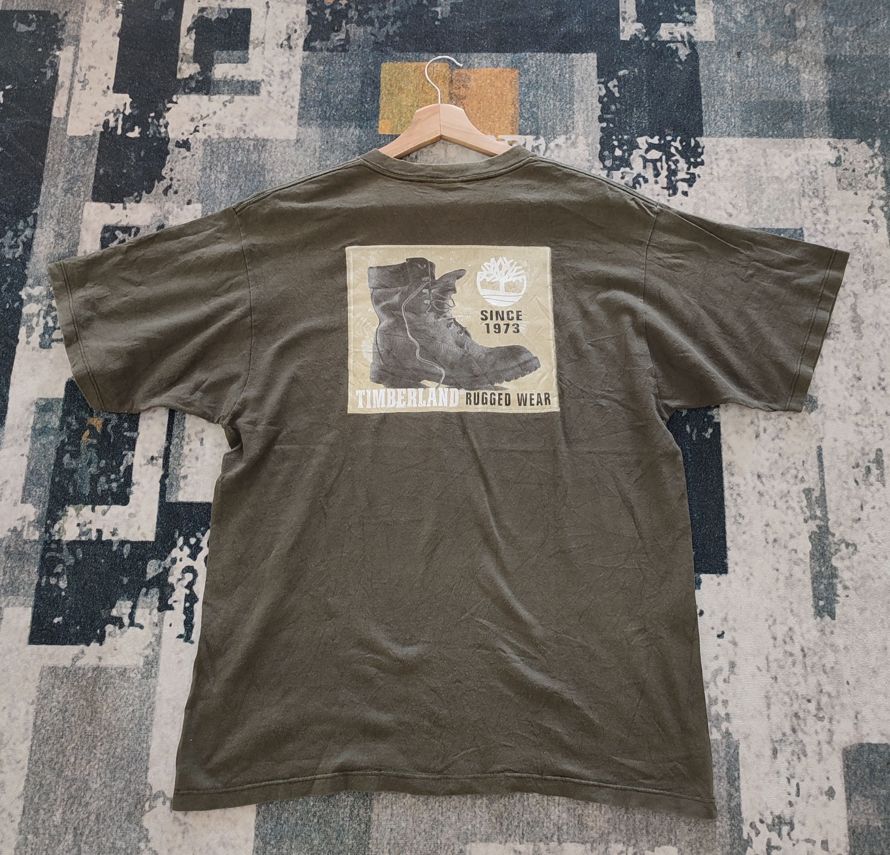 Timberland × Vintage 90s Timberland Rugged Boots Photo Tee Size US L / EU 52-54 / 3 - 1 Thumbnail