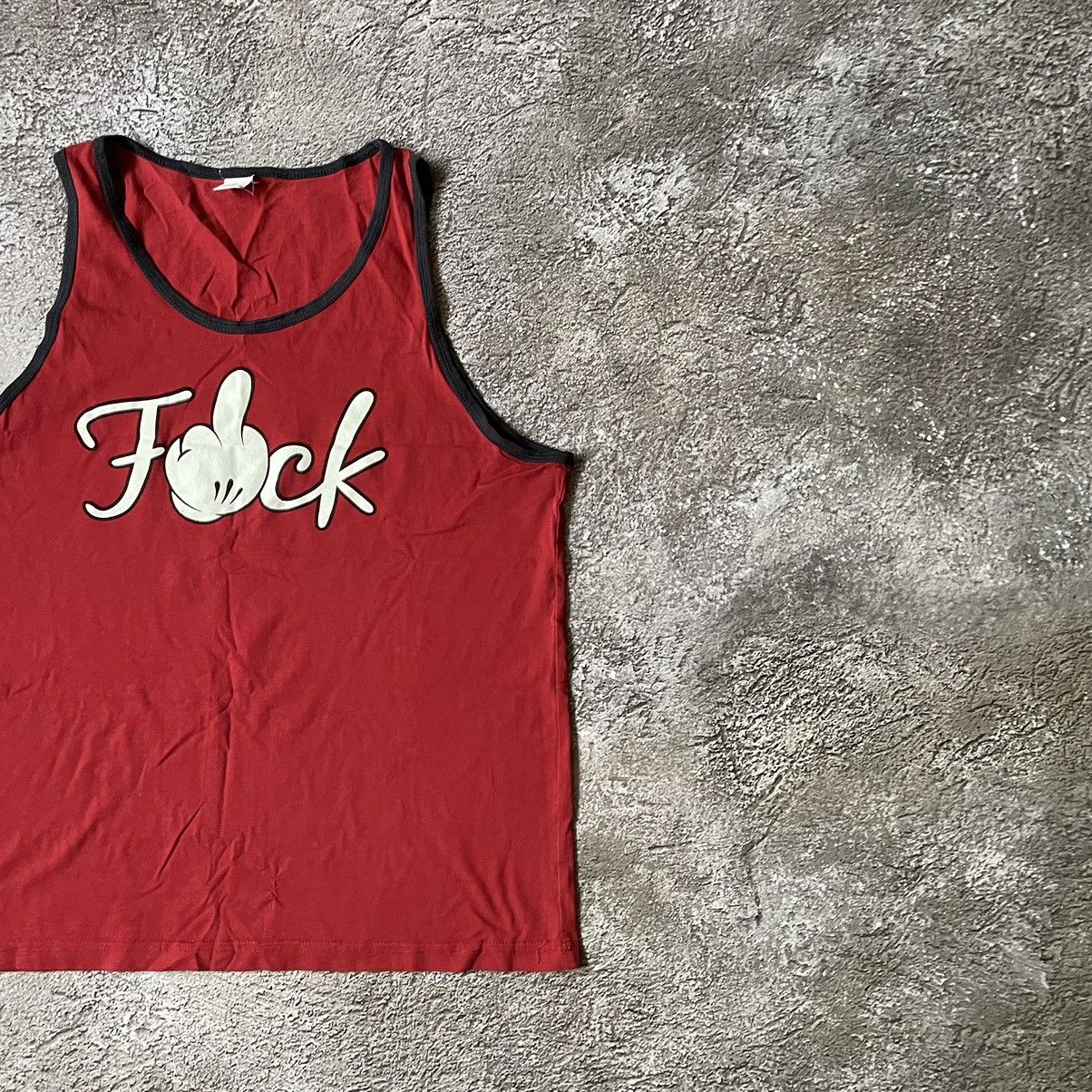 Vintage Vintage Y2K Fuck Middle Finger Graphic Tee Skate Streetwear Size US M / EU 48-50 / 2 - 4 Thumbnail