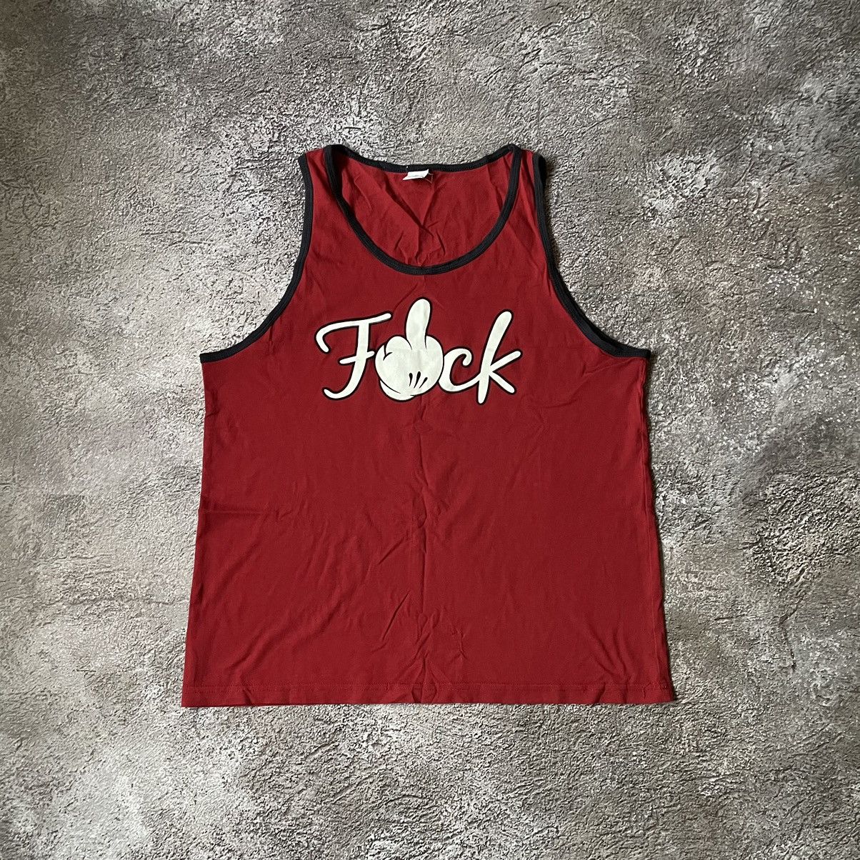 Vintage Vintage Y2K Fuck Middle Finger Graphic Tee Skate Streetwear Size US M / EU 48-50 / 2 - 3 Thumbnail