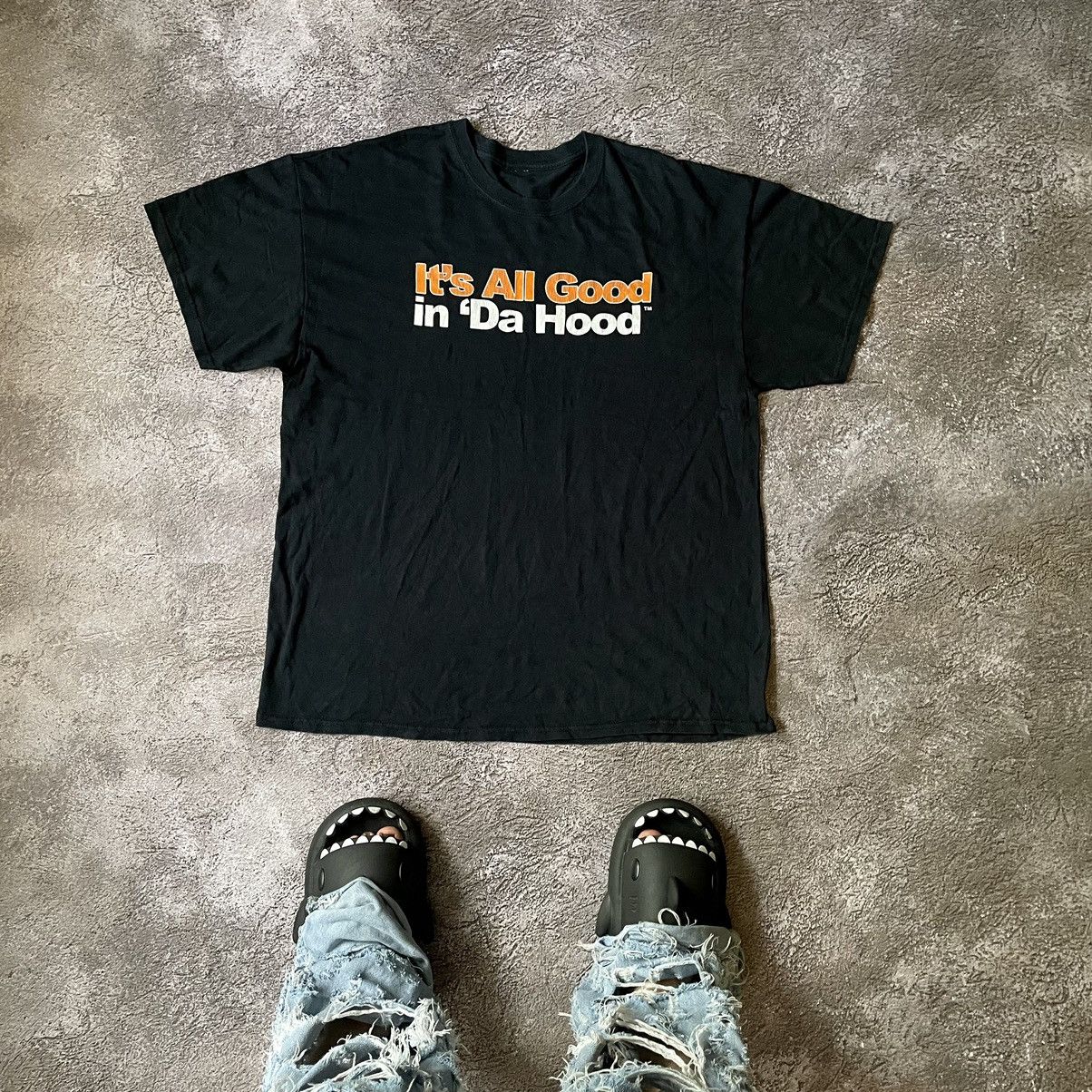 Vintage Vintage Y2K Graphic Tee All Da Hood Slogan Streetwear XL Size US XL / EU 56 / 4 - 1 Thumbnail