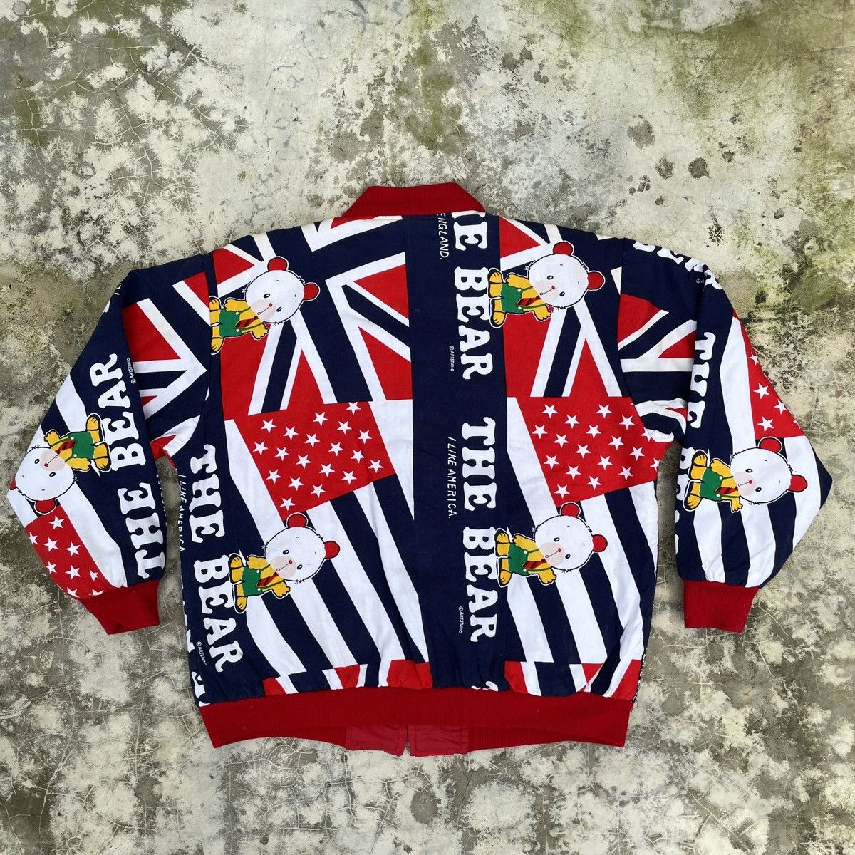 Cartoon Network × Japanese Brand × Vintage Vintage The Bear Artstudio Reversible Bomber Jacket Size US M / EU 48-50 / 2 - 1 Thumbnail