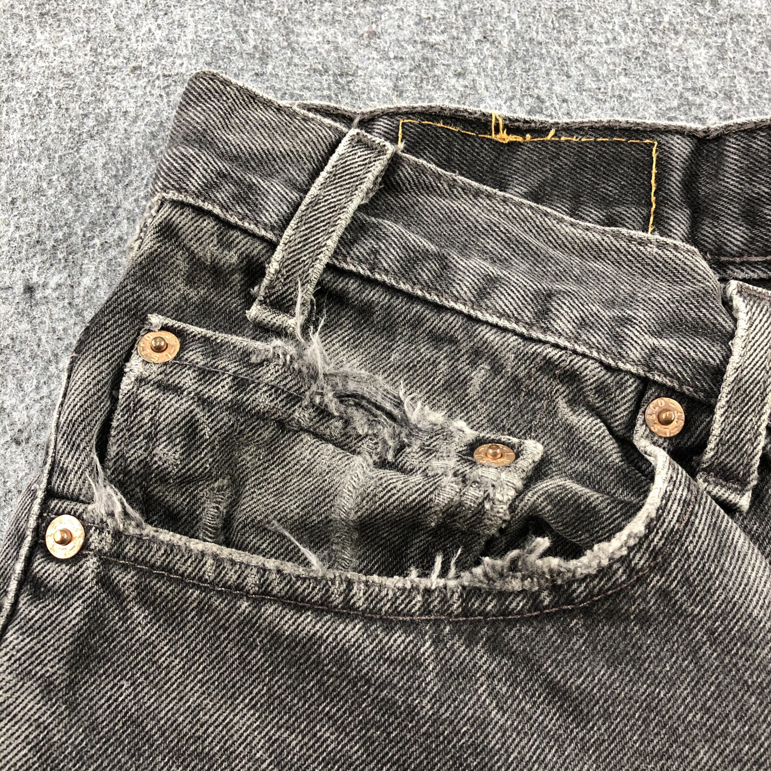 Levi's × Vintage 90s Vintage Faded Black Levis 517 Jeans-J2282 Size US 38 / EU 54 - 11 Thumbnail