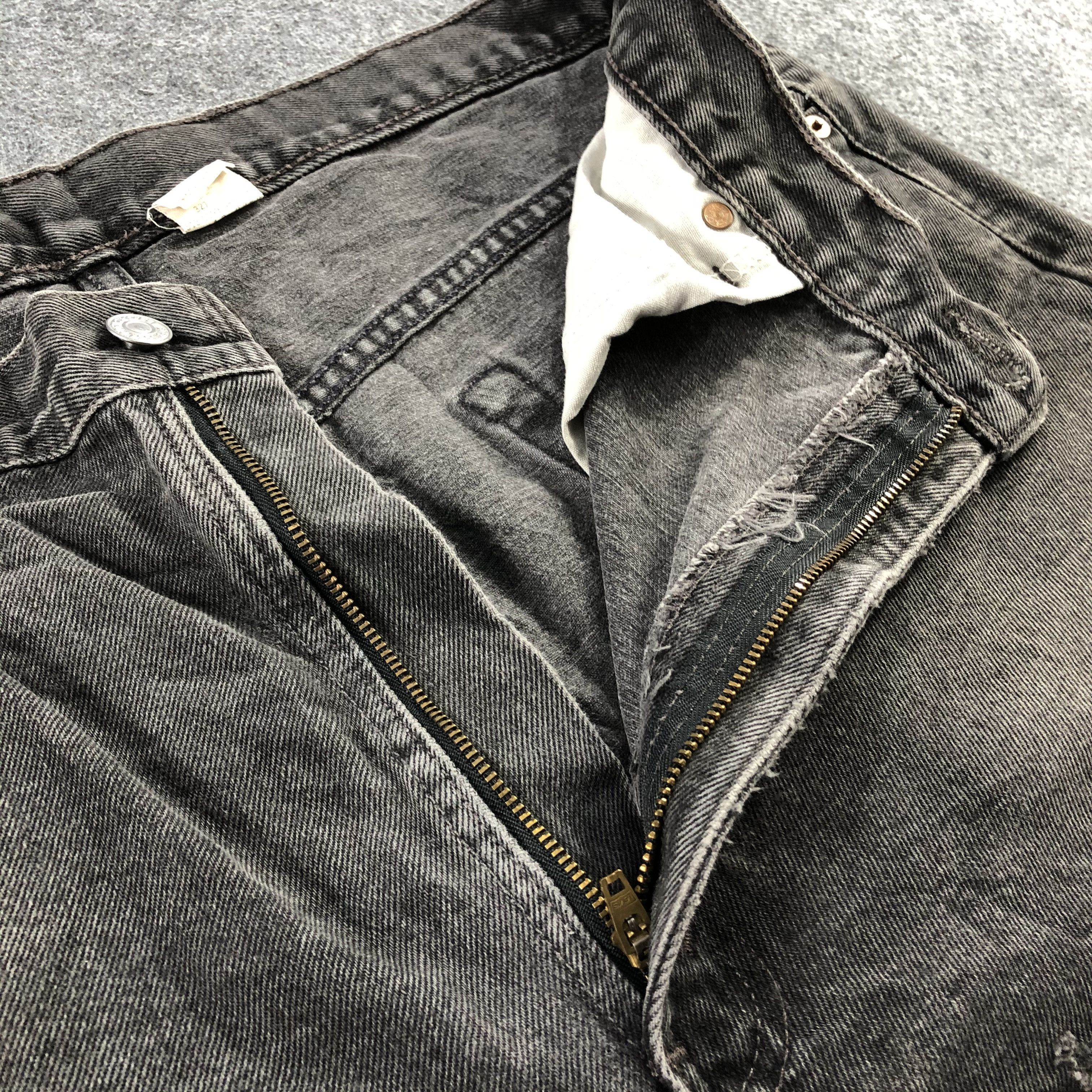 Levi's × Vintage 90s Vintage Faded Black Levis 517 Jeans-J2282 Size US 38 / EU 54 - 12 Thumbnail