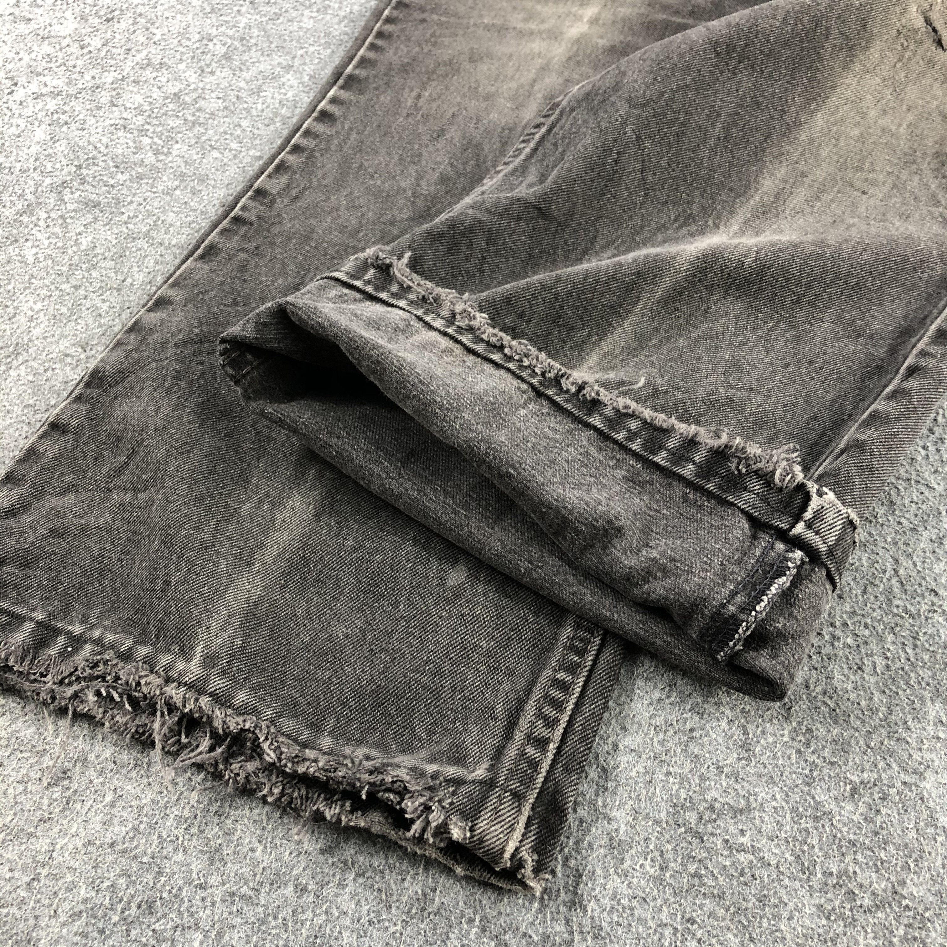 Levi's × Vintage 90s Vintage Faded Black Levis 517 Jeans-J2282 Size US 38 / EU 54 - 7 Thumbnail
