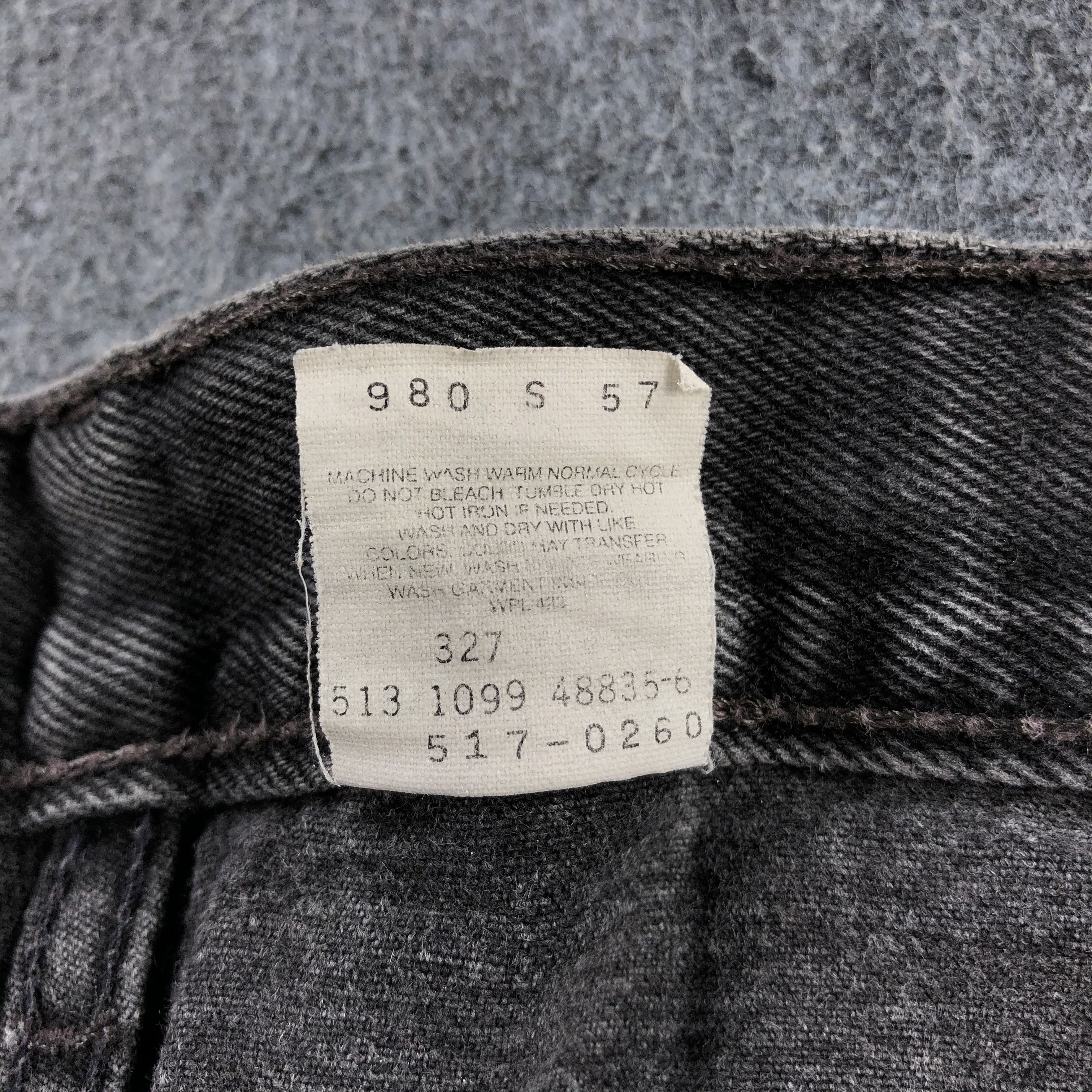Levi's × Vintage 90s Vintage Faded Black Levis 517 Jeans-J2282 Size US 38 / EU 54 - 15 Thumbnail