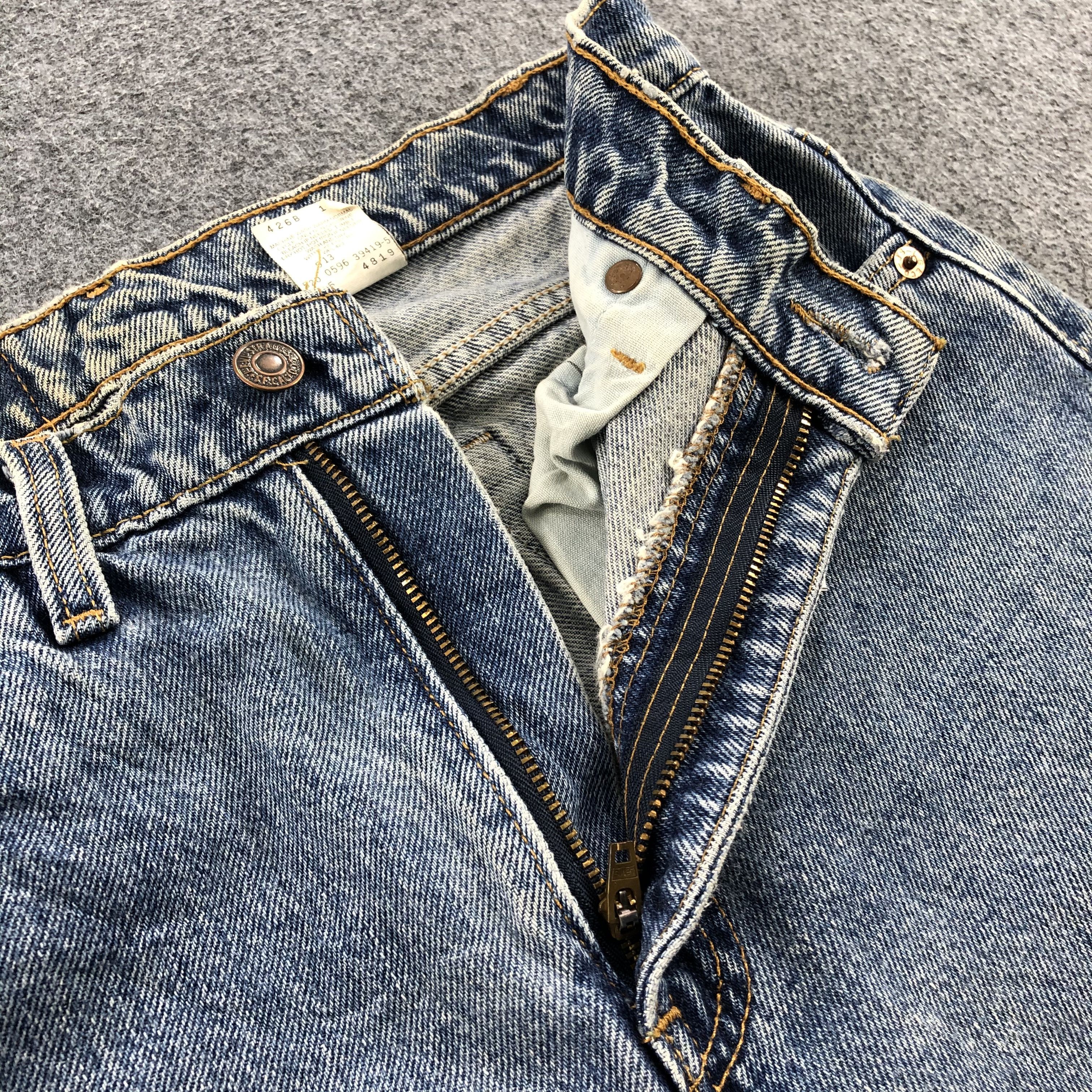 Levi's 90s Vintage Levis Jeans Lot 505 Rusty Wash Denim-J987 Size US 29 - 8 Thumbnail