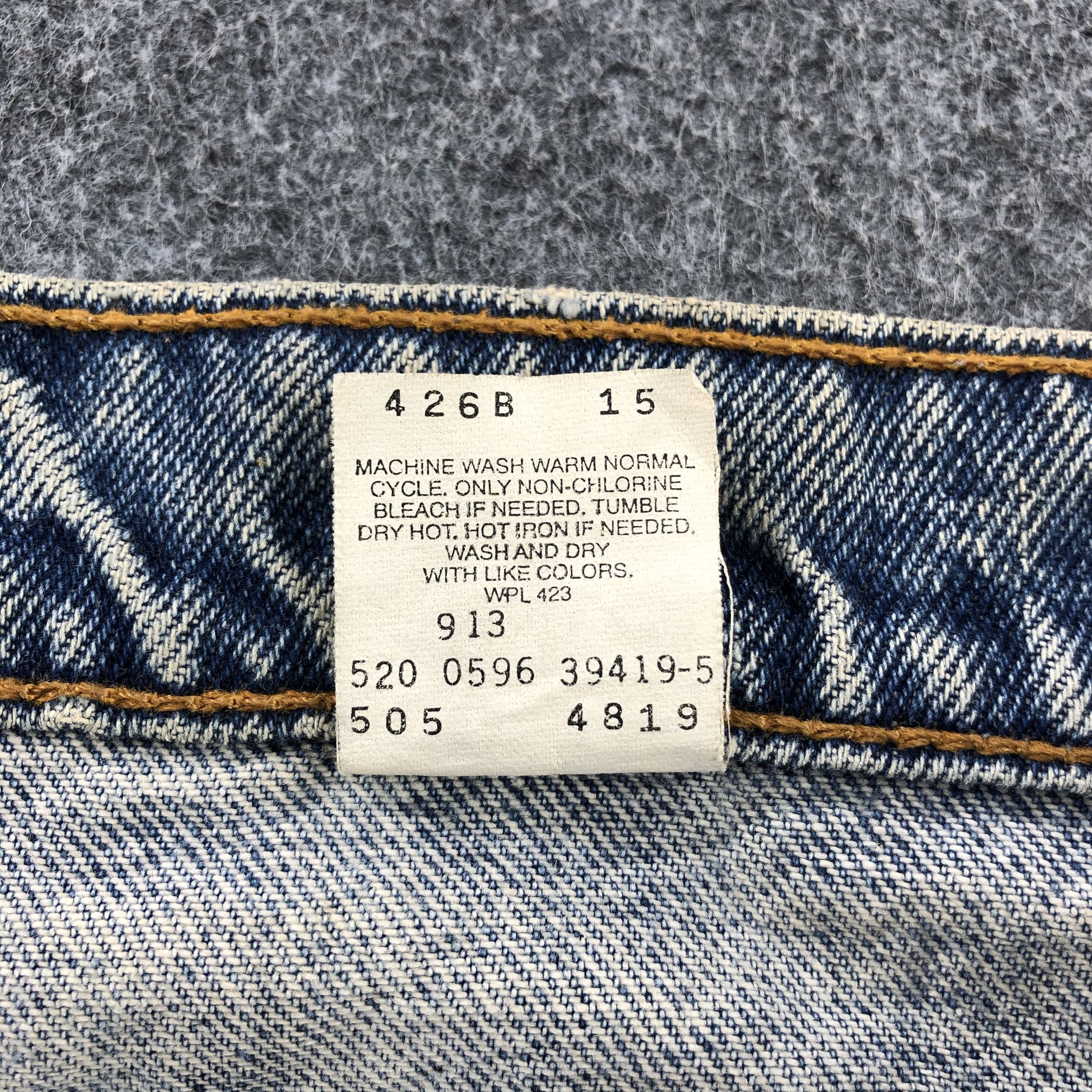 Levi's 90s Vintage Levis Jeans Lot 505 Rusty Wash Denim-J987 Size US 29 - 11 Thumbnail