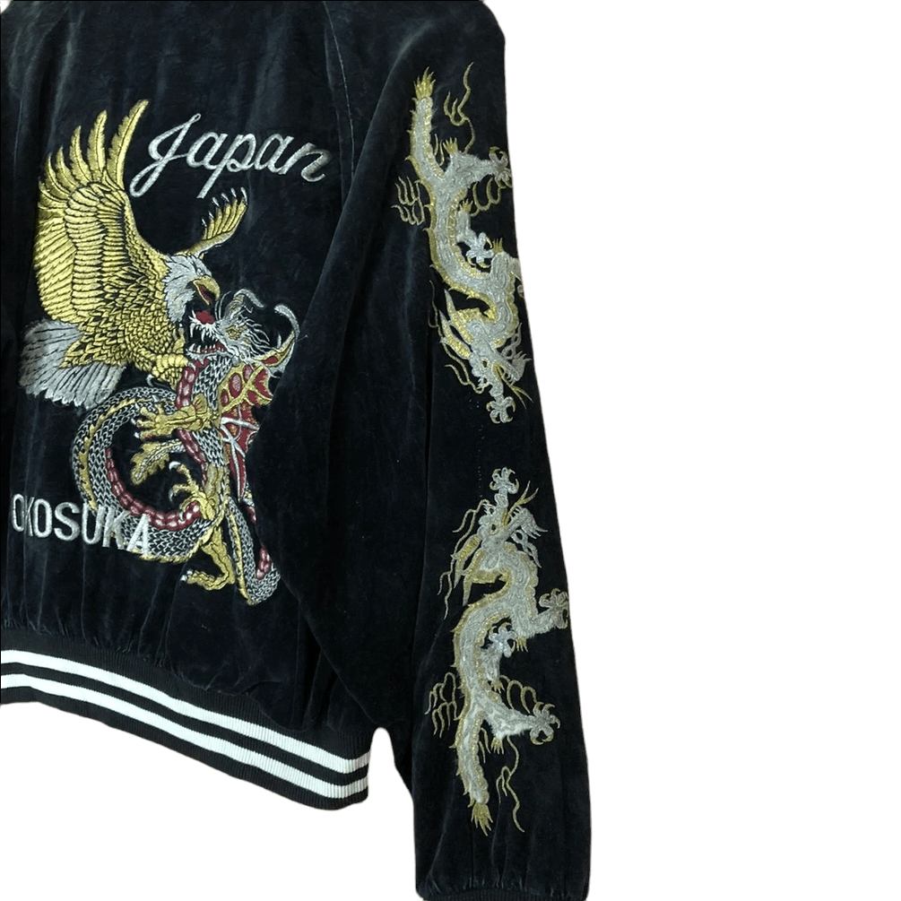 Japanese Brand × Vintage Vintage London F.B. Velvet Sukajan Souvenir Jacket Size US M / EU 48-50 / 2 - 11 Thumbnail