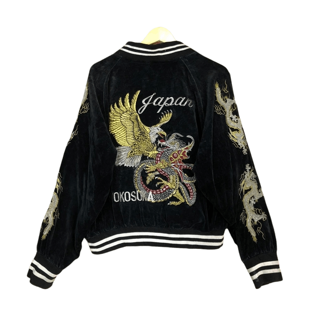 Japanese Brand × Vintage Vintage London F.B. Velvet Sukajan Souvenir Jacket Size US M / EU 48-50 / 2 - 10 Thumbnail