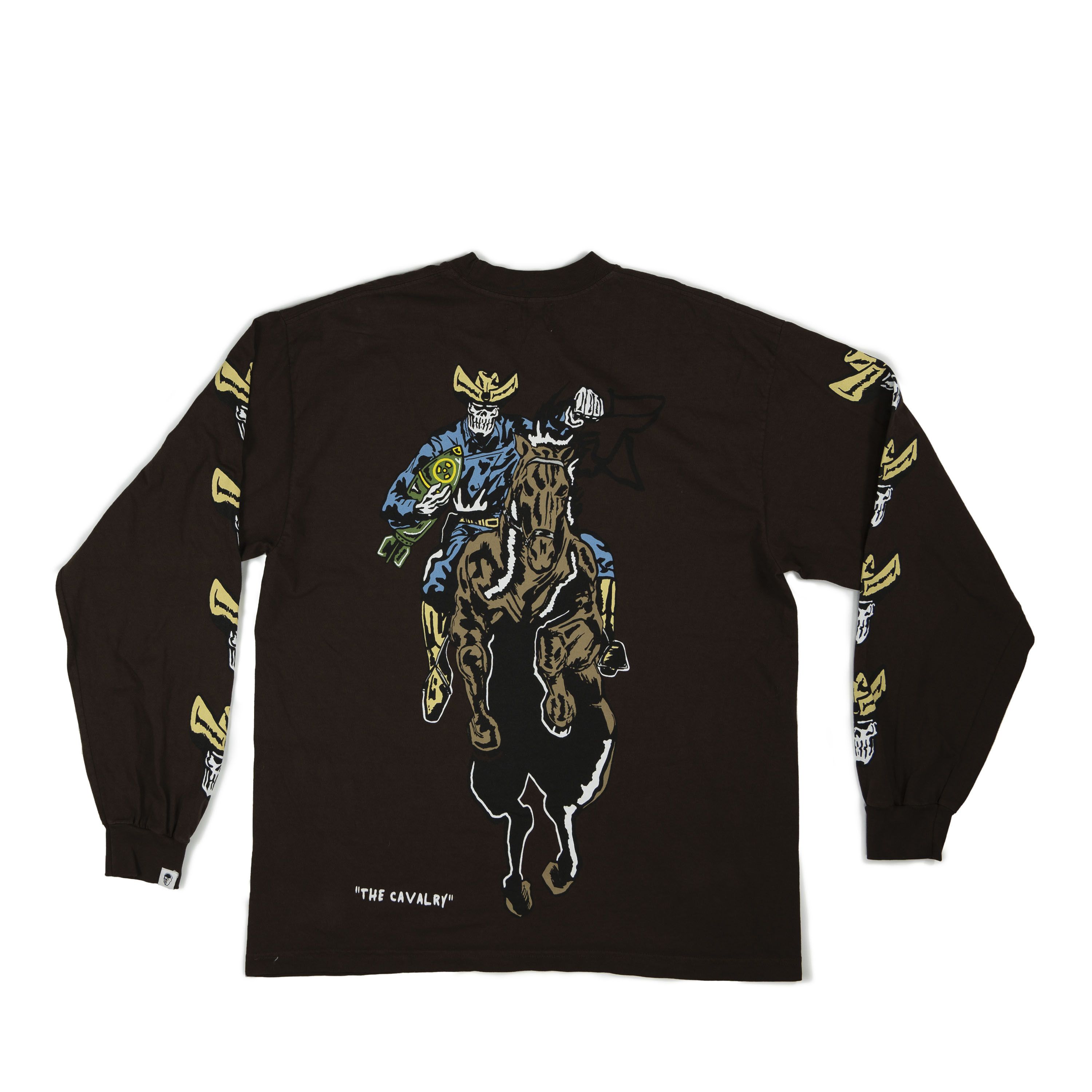 Warren Lotas Warren Lotas Brown Nuke Cowboy Long Sleeve Tee Shirt Size US L / EU 52-54 / 3 - 2 Thumbnail