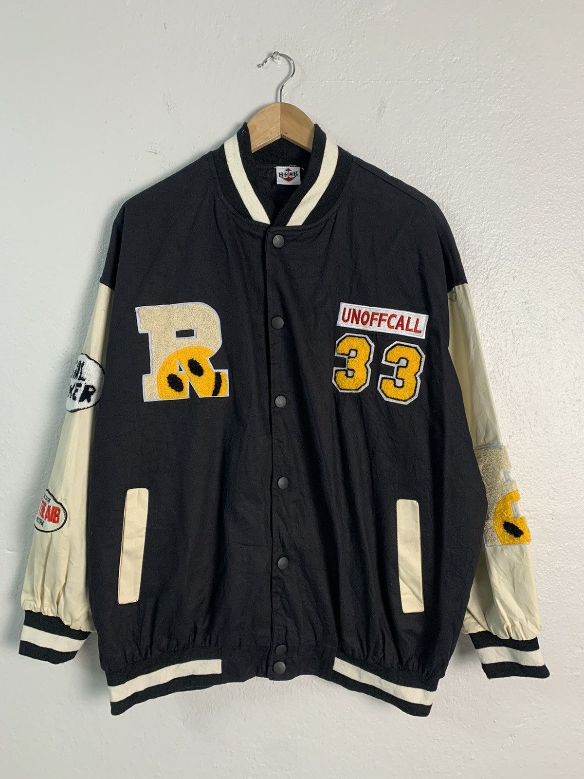 Japanese Brand Hook Unoffcall 33 Varsity Jacket Size US L / EU 52-54 / 3 - 1 Thumbnail