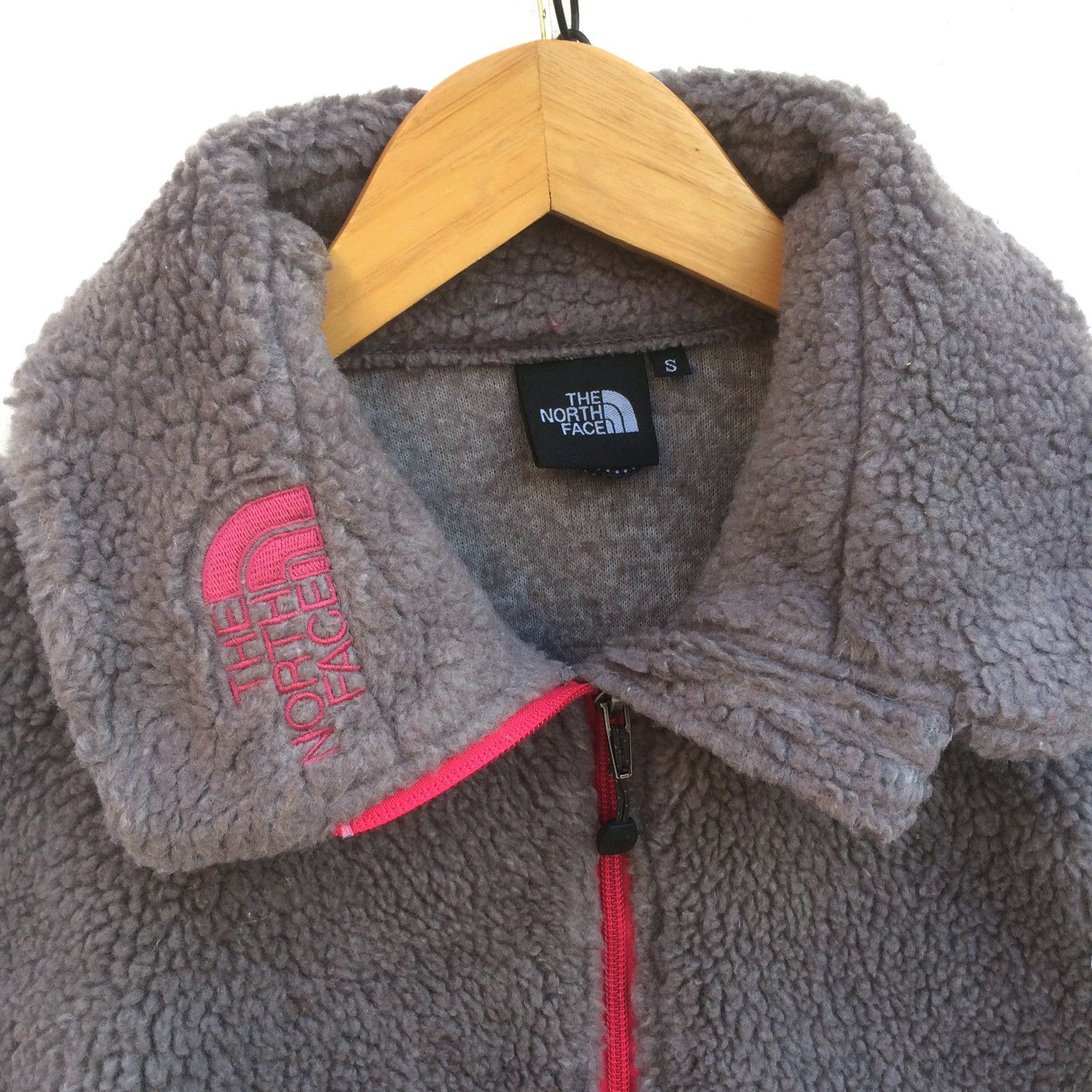 The North Face TNF Trademark Logo Two Tones Fleece Zipper Jacket Size US S / EU 44-46 / 1 - 3 Thumbnail