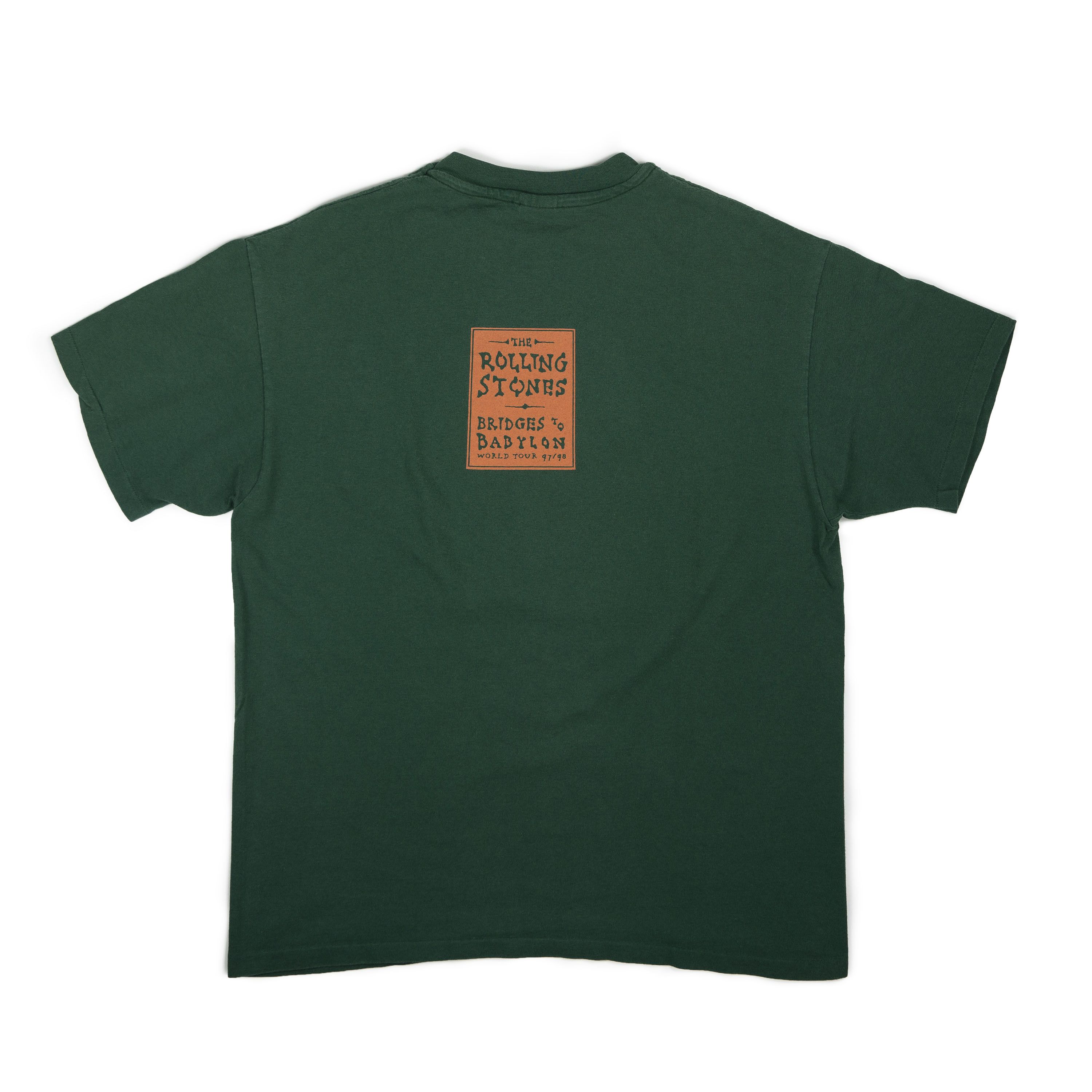 Band Tees × The Rolling Stones × Vintage Vintage Rolling Stones Bridges To Babylon Tour Tee Shirt Size US XL / EU 56 / 4 - 2 Thumbnail