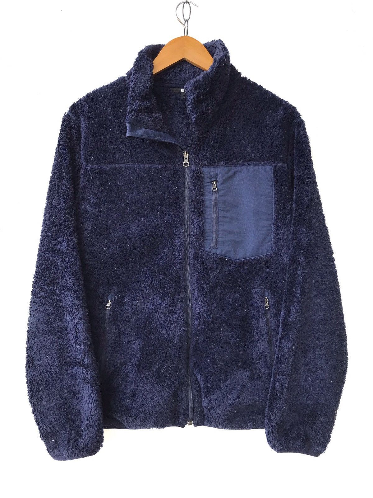 Japanese Brand Japan Retro X Fleece Deep Pile Sweater Jacket Size US L / EU 52-54 / 3 - 1 Thumbnail