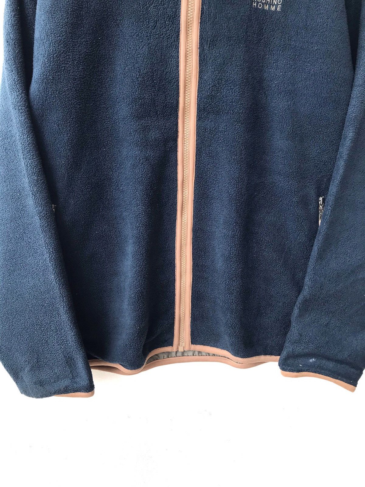 Hiroko Koshino Homme Japan Designer Hiroko Koshino Homme Fleece Zipper Sweater Size US L / EU 52-54 / 3 - 5 Thumbnail
