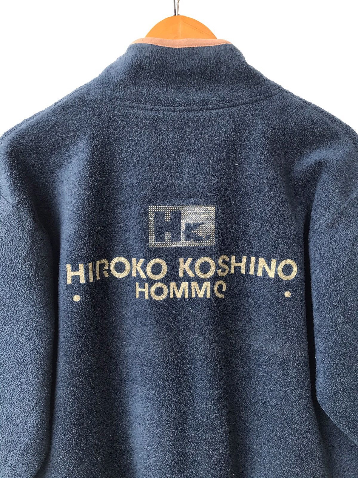 Hiroko Koshino Homme Japan Designer Hiroko Koshino Homme Fleece Zipper Sweater Size US L / EU 52-54 / 3 - 6 Thumbnail