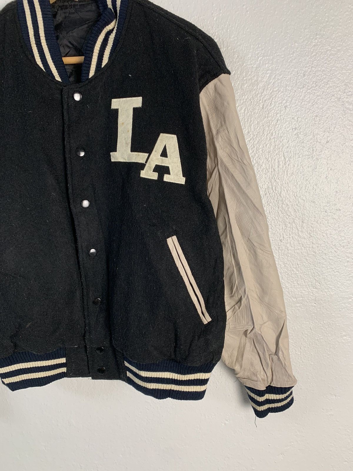 Japanese Brand LA Pasadena Leather Varsity Jacket Size US M / EU 48-50 / 2 - 2 Thumbnail