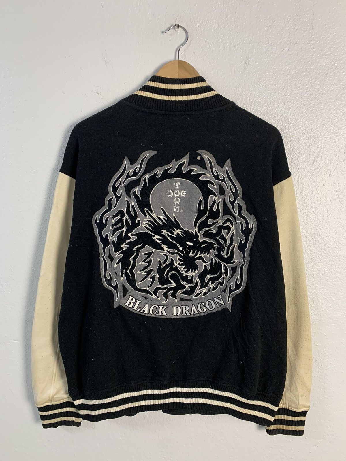 Dogtown Dog Town Black Dragon Big Embroidery Logo Varsity Jacket Size US XL / EU 56 / 4 - 10 Thumbnail